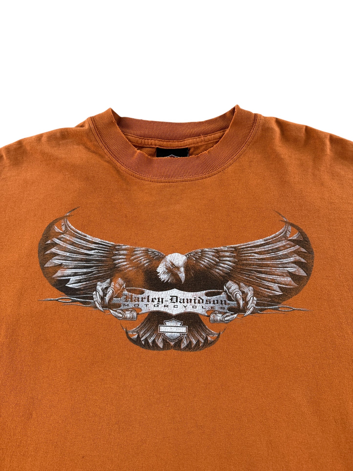 Graphic of Vintage Harley Davidson Eagle LS Tee SZ L