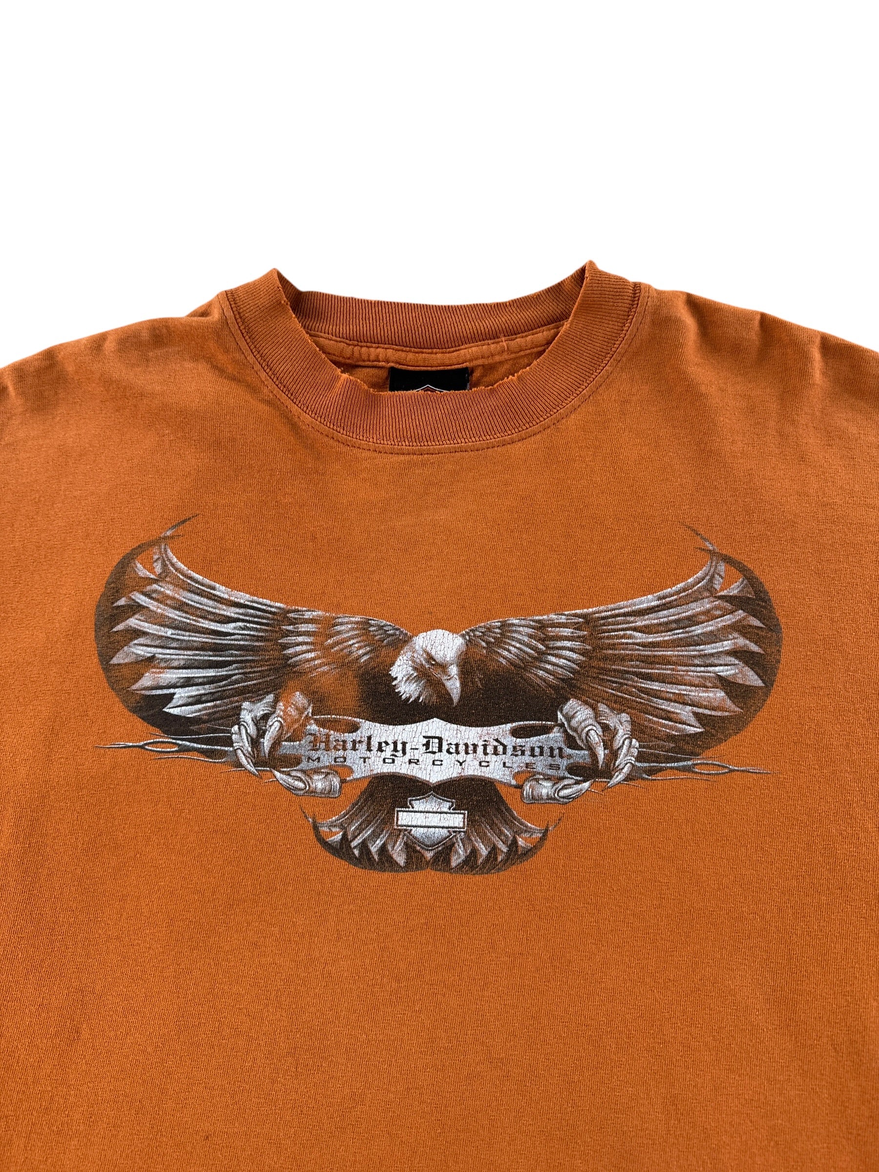 Graphic of Vintage Harley Davidson Eagle LS Tee SZ L