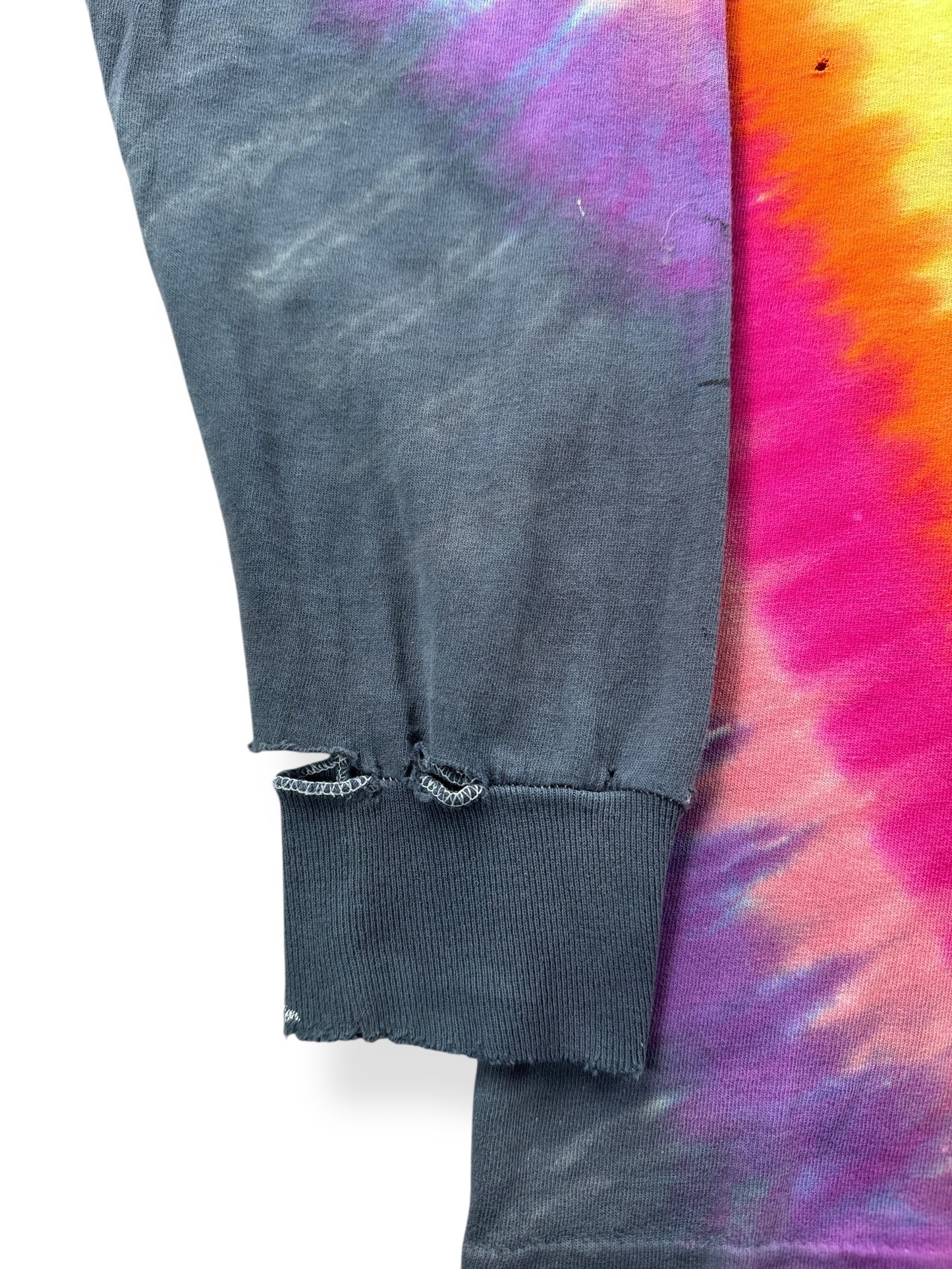 Wear on Vintage Long Sleeve Tie Dye Tee SZ XL