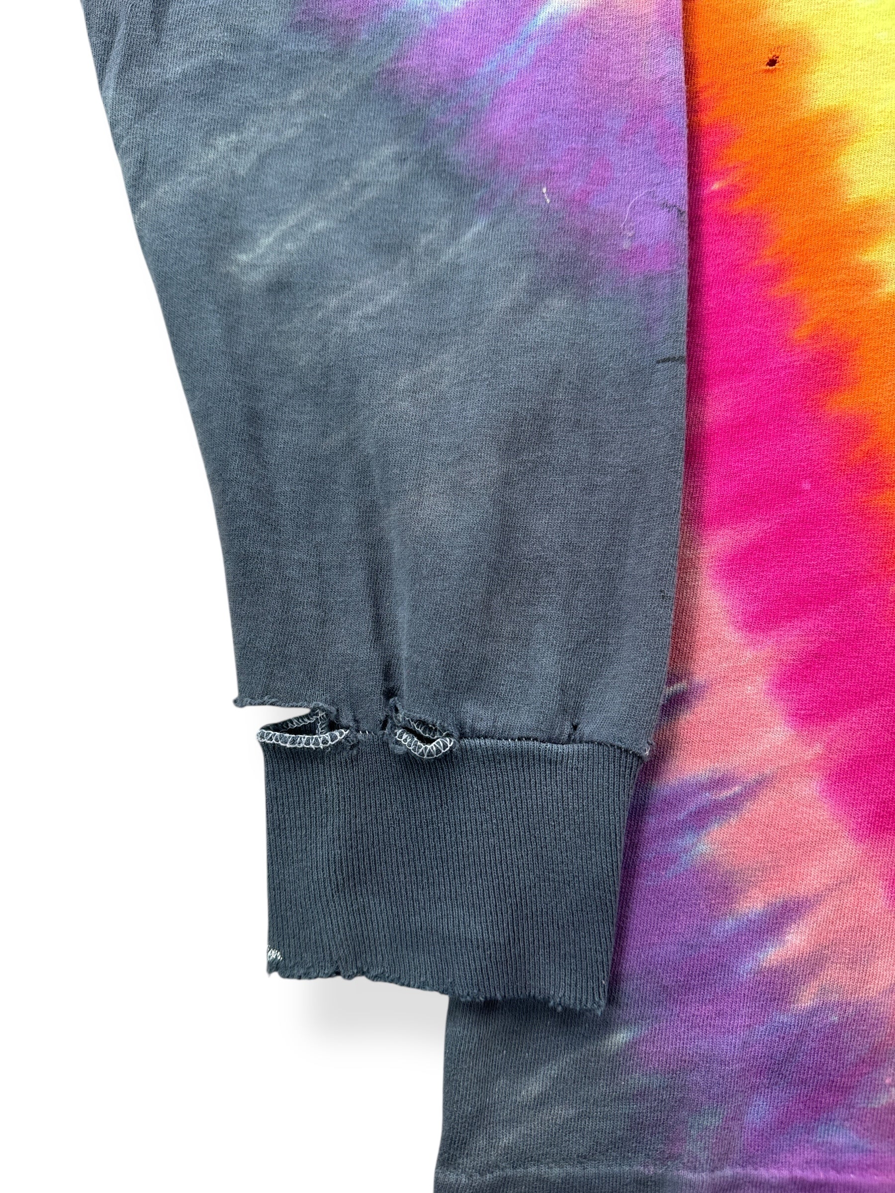 Wear on Vintage Long Sleeve Tie Dye Tee SZ XL