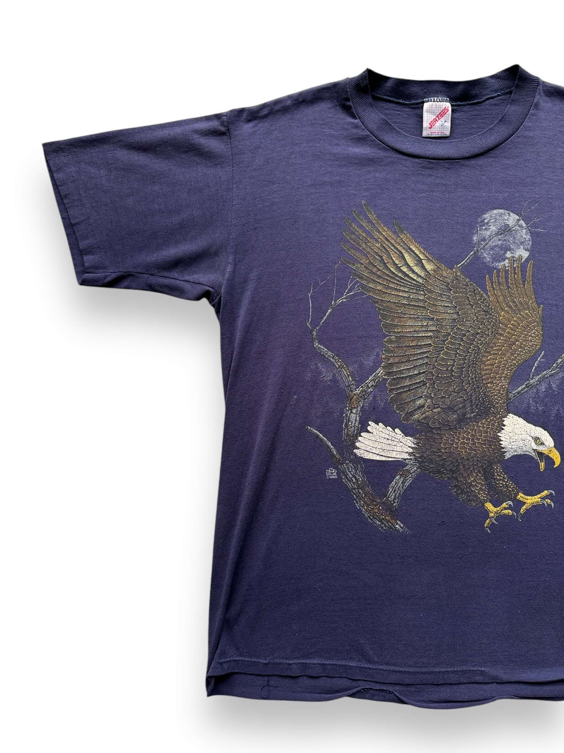 front right of Vintage 1990 Eagle Tee SZ L