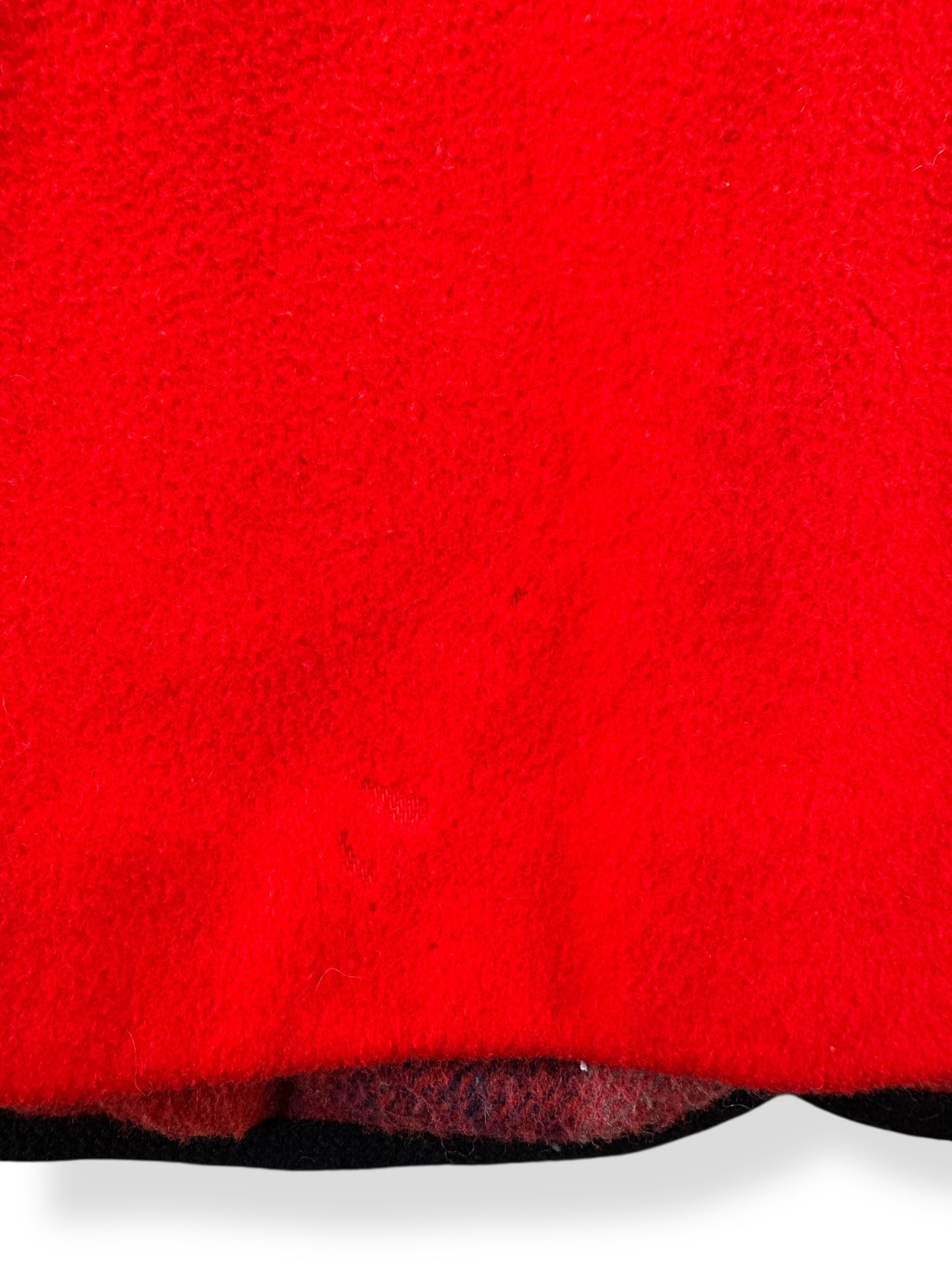 Moth holes Vintage 80s Red Penguin Wool Coat SZ 10