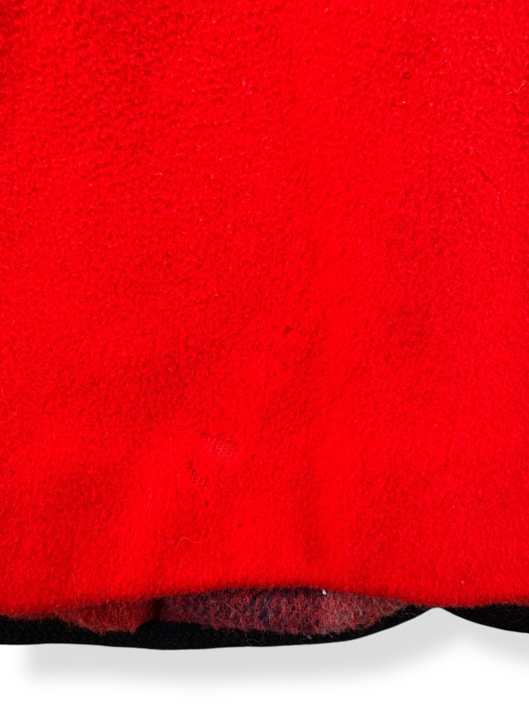 Moth holes Vintage 80s Red Penguin Wool Coat SZ 10