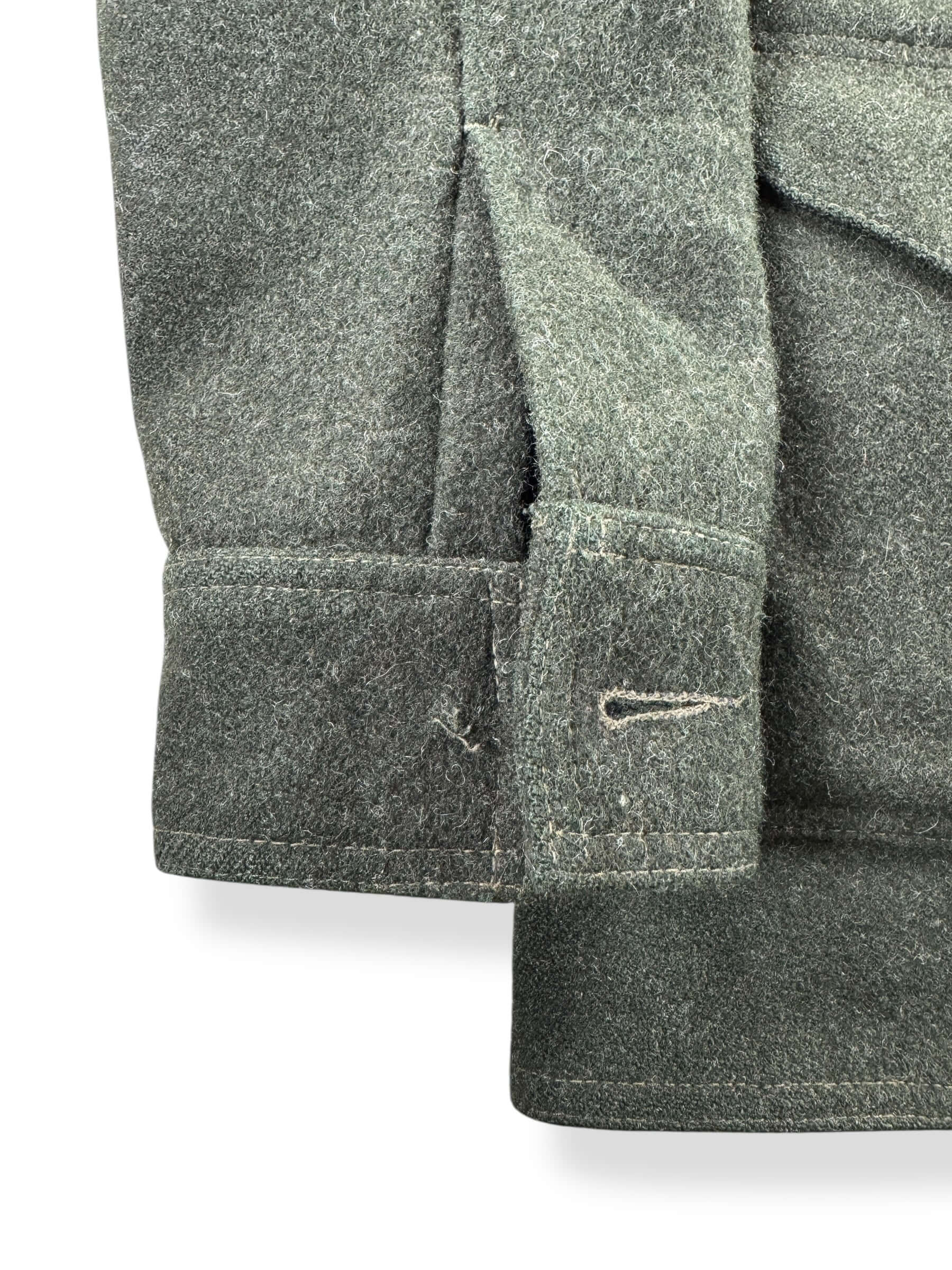 Missing Button on Vintage 80s Era Filson Forest Green Mackinaw Cruiser Jacket SZ 38