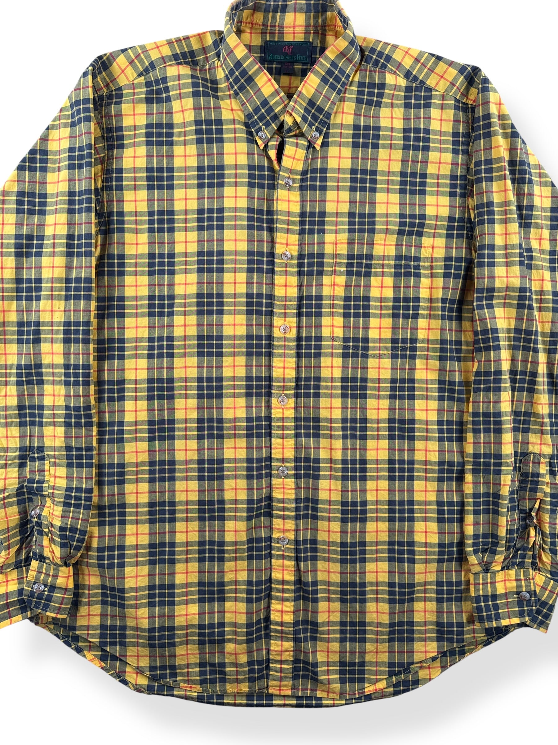 Front Close Up of Vintage Abercrombie & Fitch Shirt SZ L