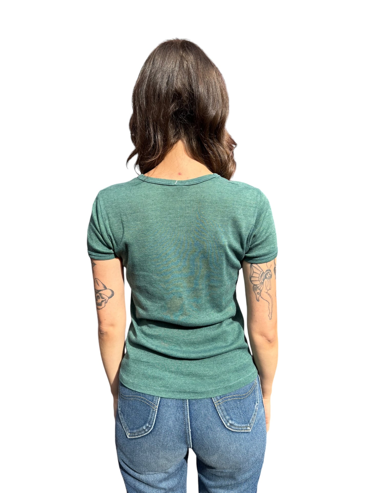 Back model view of Vintage A Woman's Place Is In The House Tee SZ M