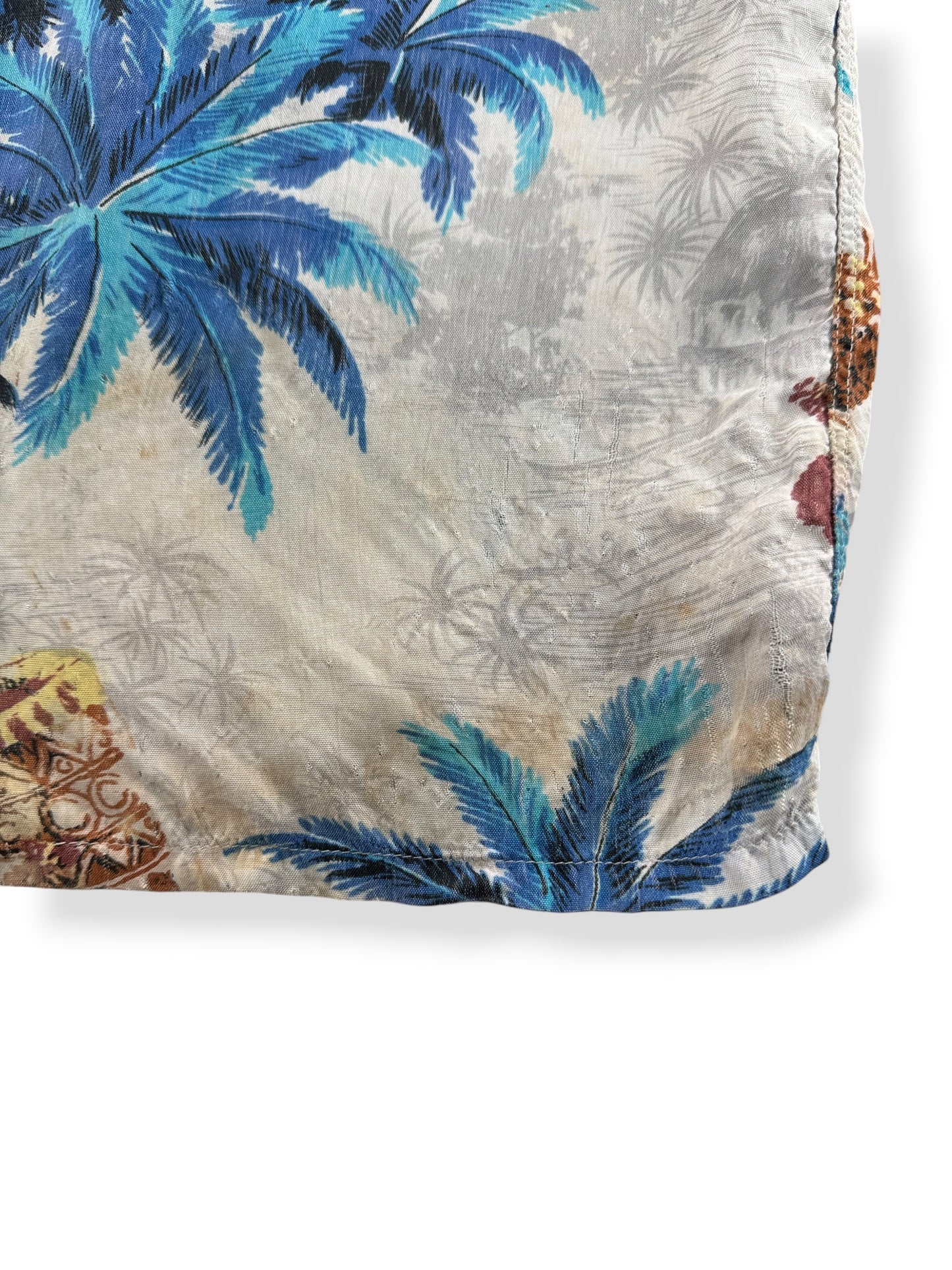 Wear on Vintage Kuonakakai Aloha Shirt SZ S AS IS