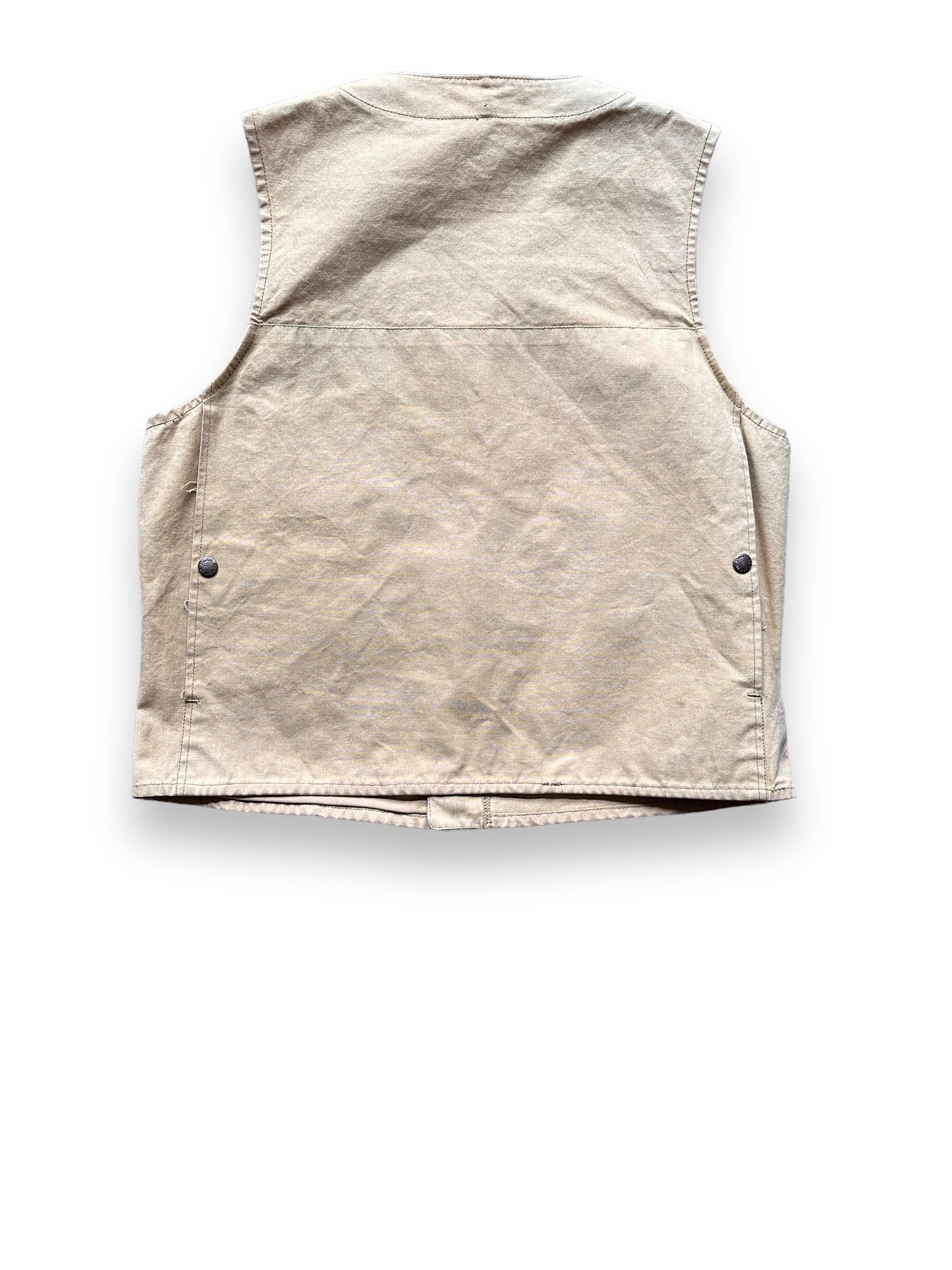 Rear View of Vintage Filson Tin Cloth Vest SZ M | Vintage Filson Clothing Seattle | Barn Owl Vintage