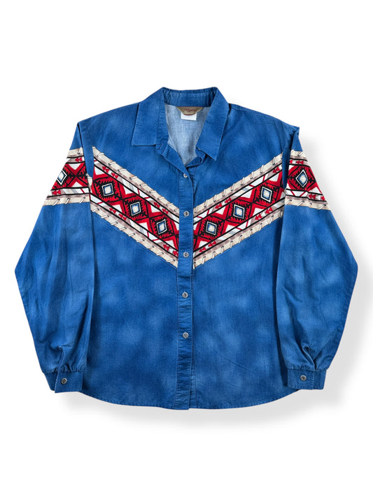 Front of Vintage Ladies Roper Brushpopper Shirt SZ L