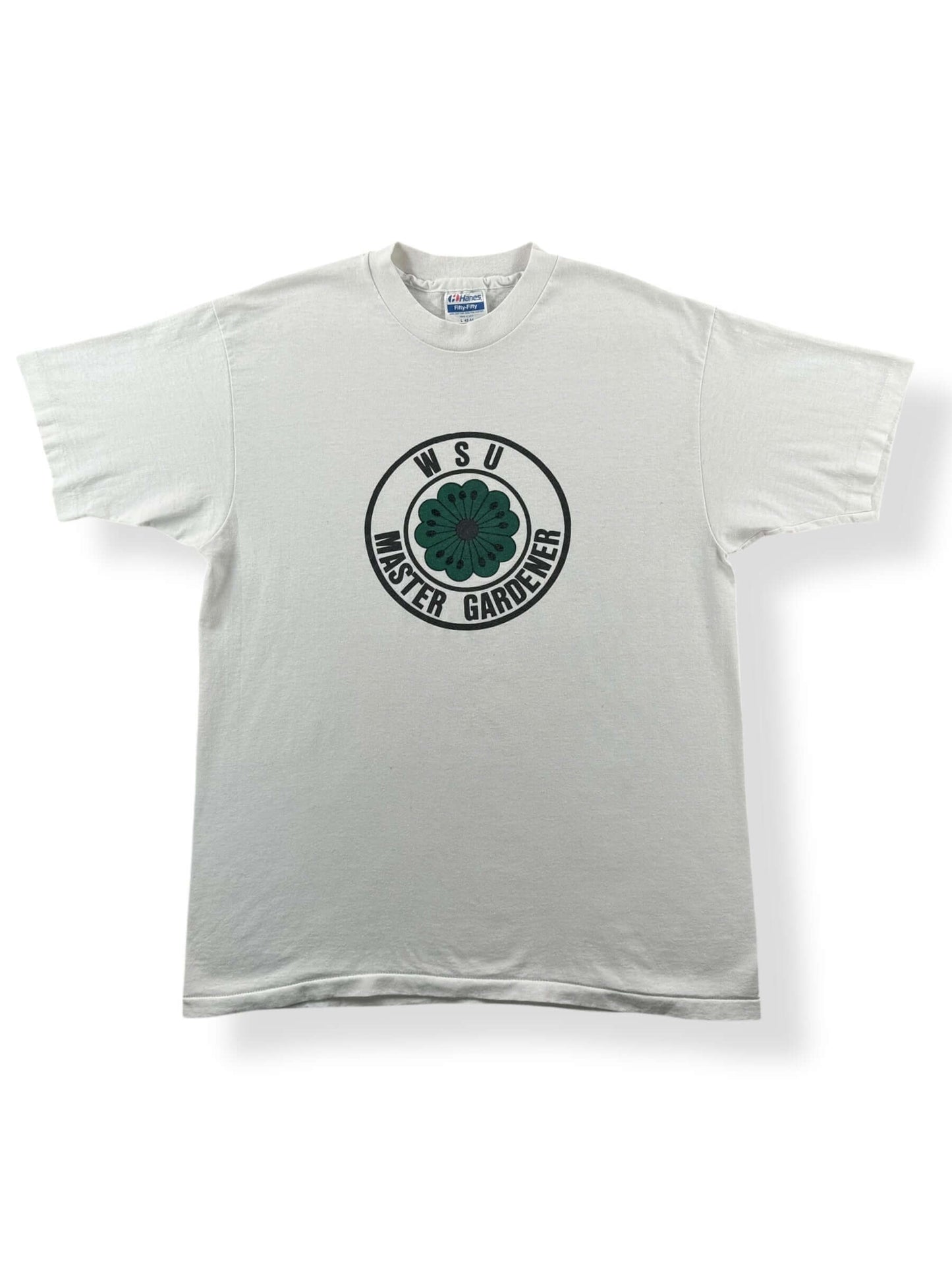 Front of Vintage WSU Master Gardener Tee SZ L