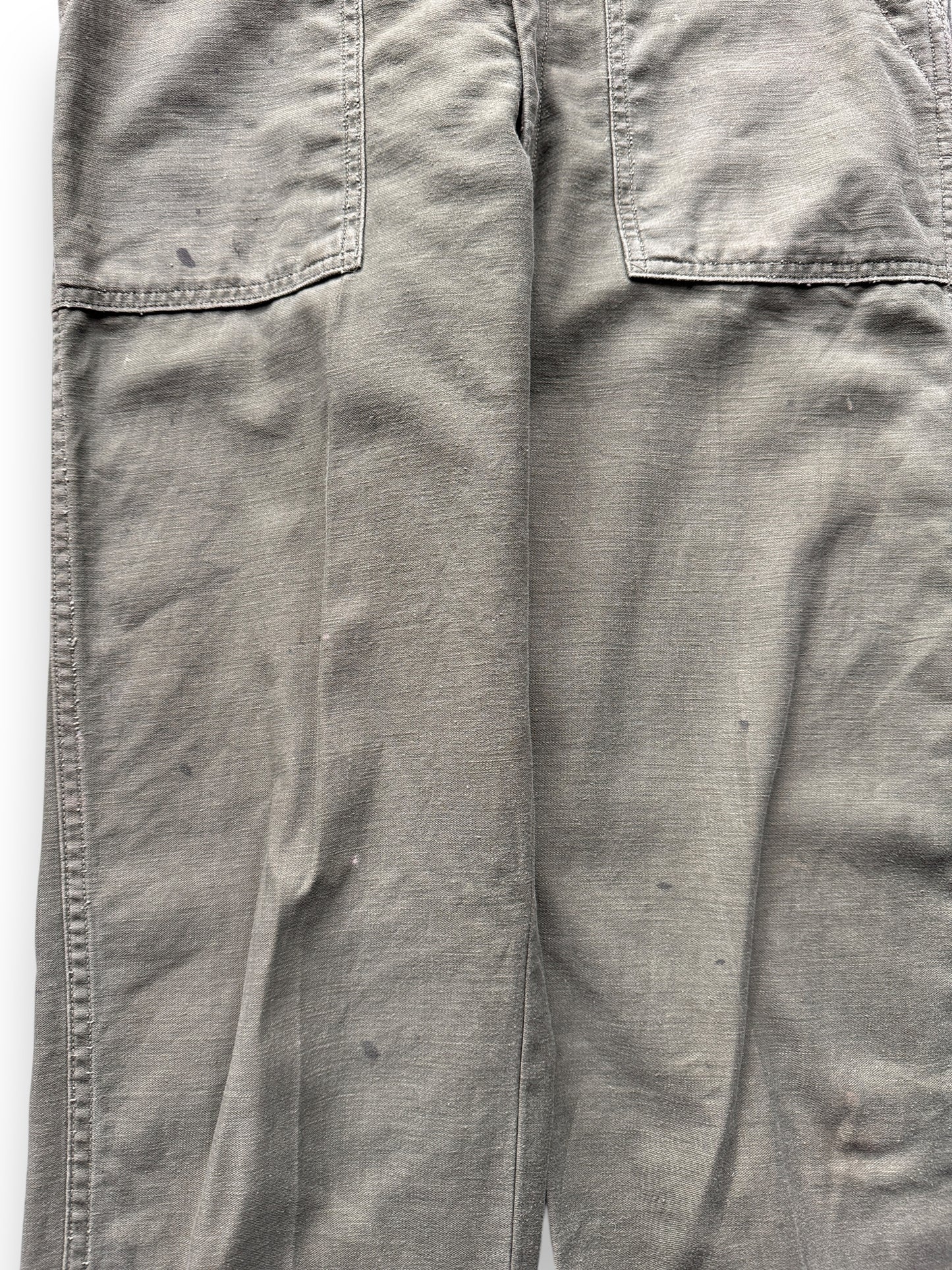 stains on front of Vintage 1970 Cotton Sateen OG-107's W30