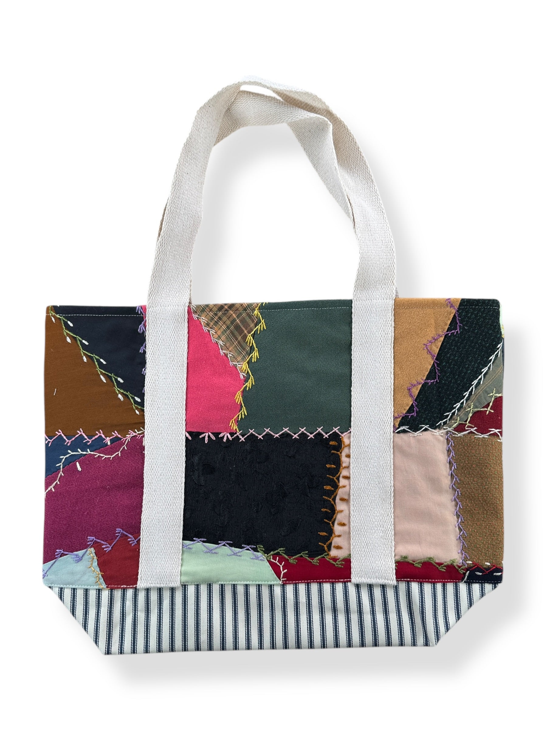 Front of Archive Craft X Barn Owl Vintage Quilt Tote Bag