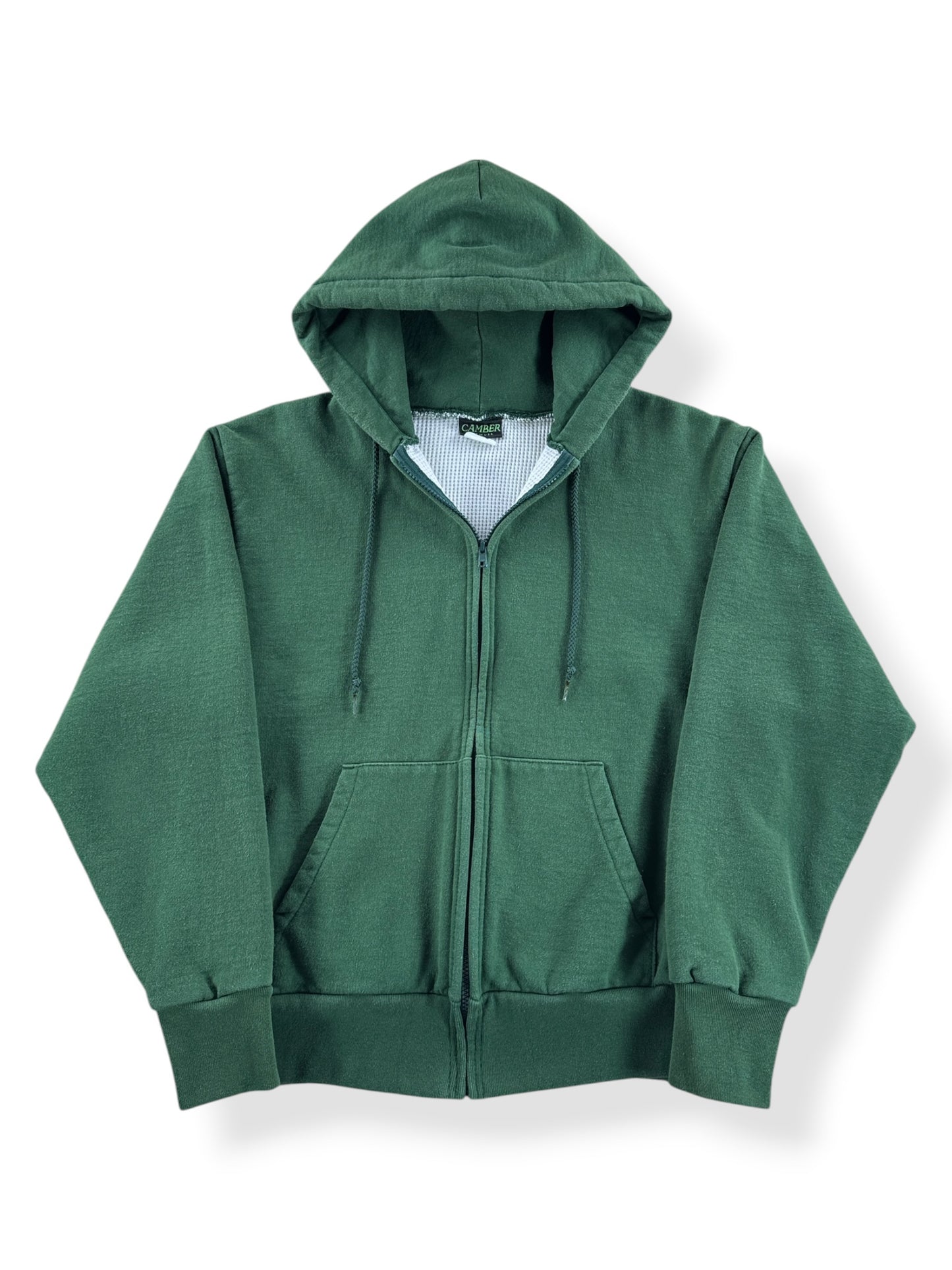 Front of Vintage Camber Waffle Lined Zip Up Hoodie SZ M