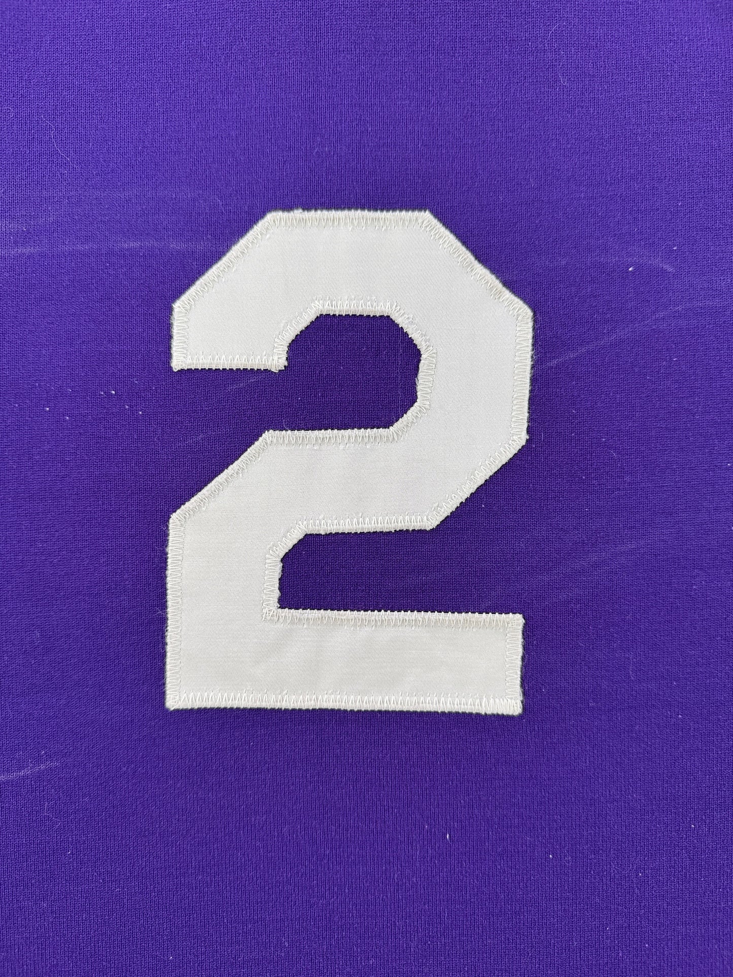 Back number on Vintage Southland "2" Purple Tank Top Jersey SZ L (Fits M)