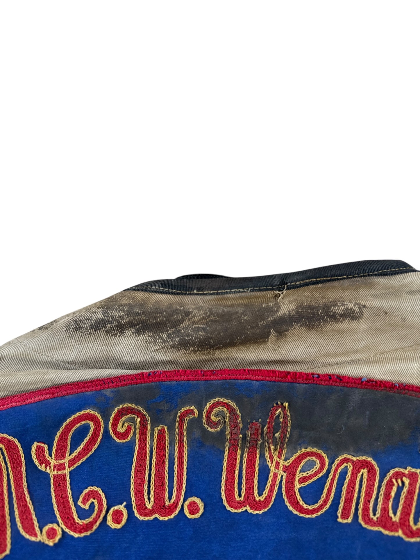 Collar on Vintage Shooting Jacket w/ Great Patches SZ 44 (Fits M)