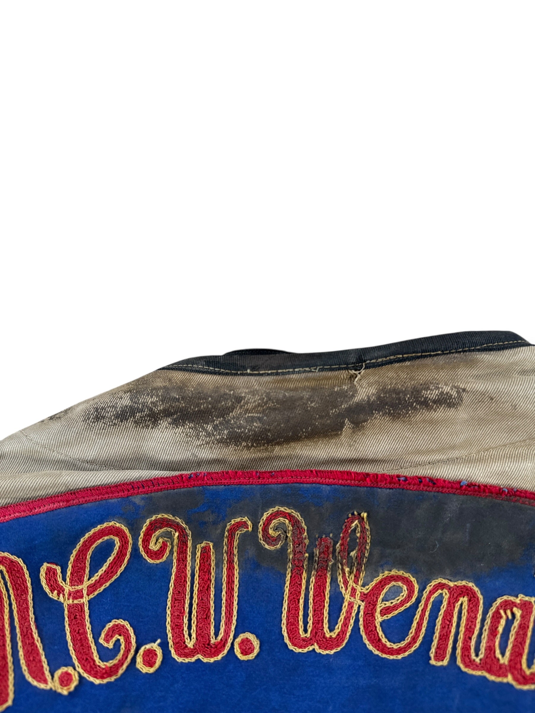 Collar on Vintage Shooting Jacket w/ Great Patches SZ 44 (Fits M)