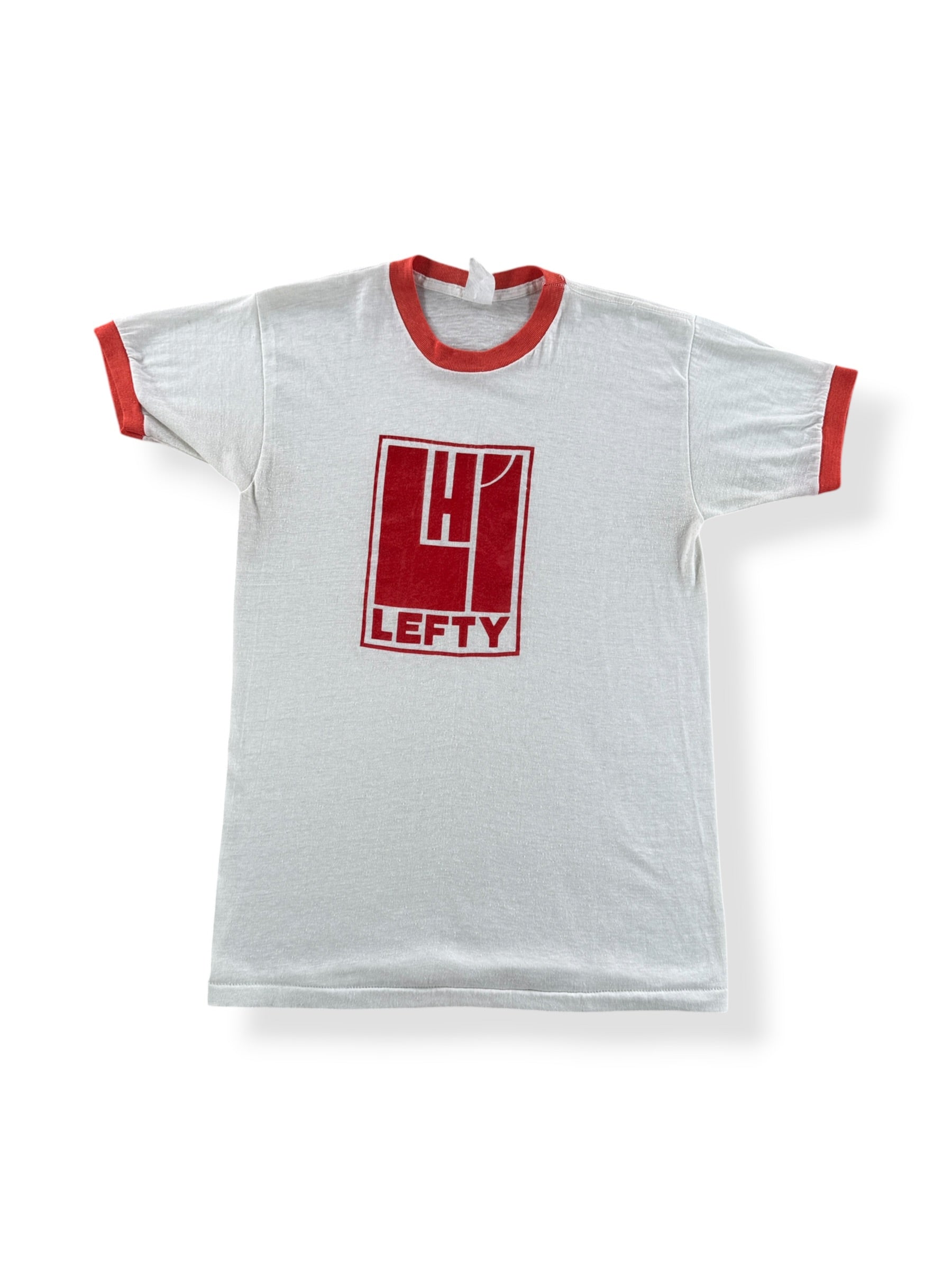 Front of Vintage Lefty Ringer Tee SZ M (Fits S)