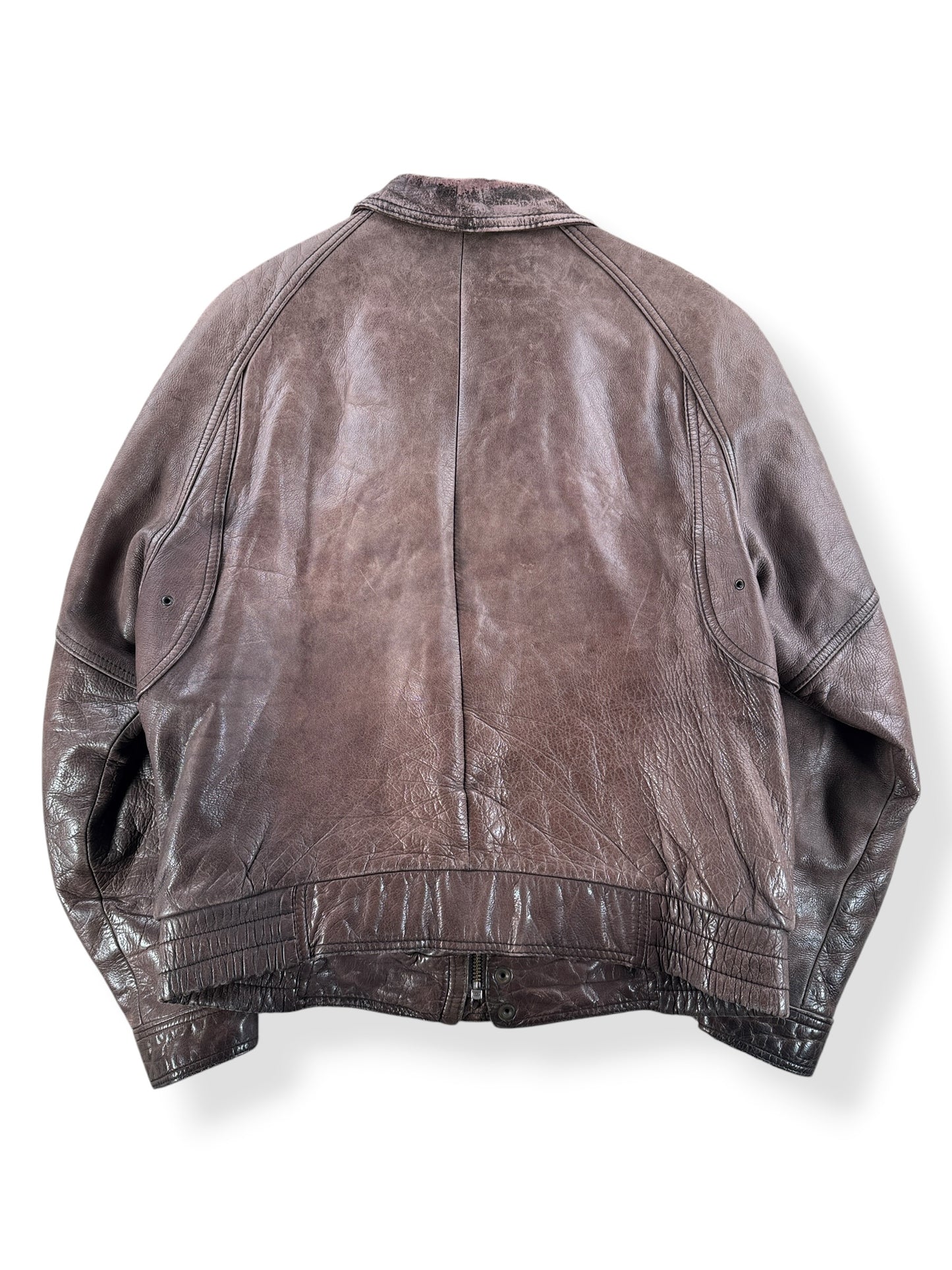 Back of Vintage Elliot Kastle 1983 Leather Jacket SZ 40