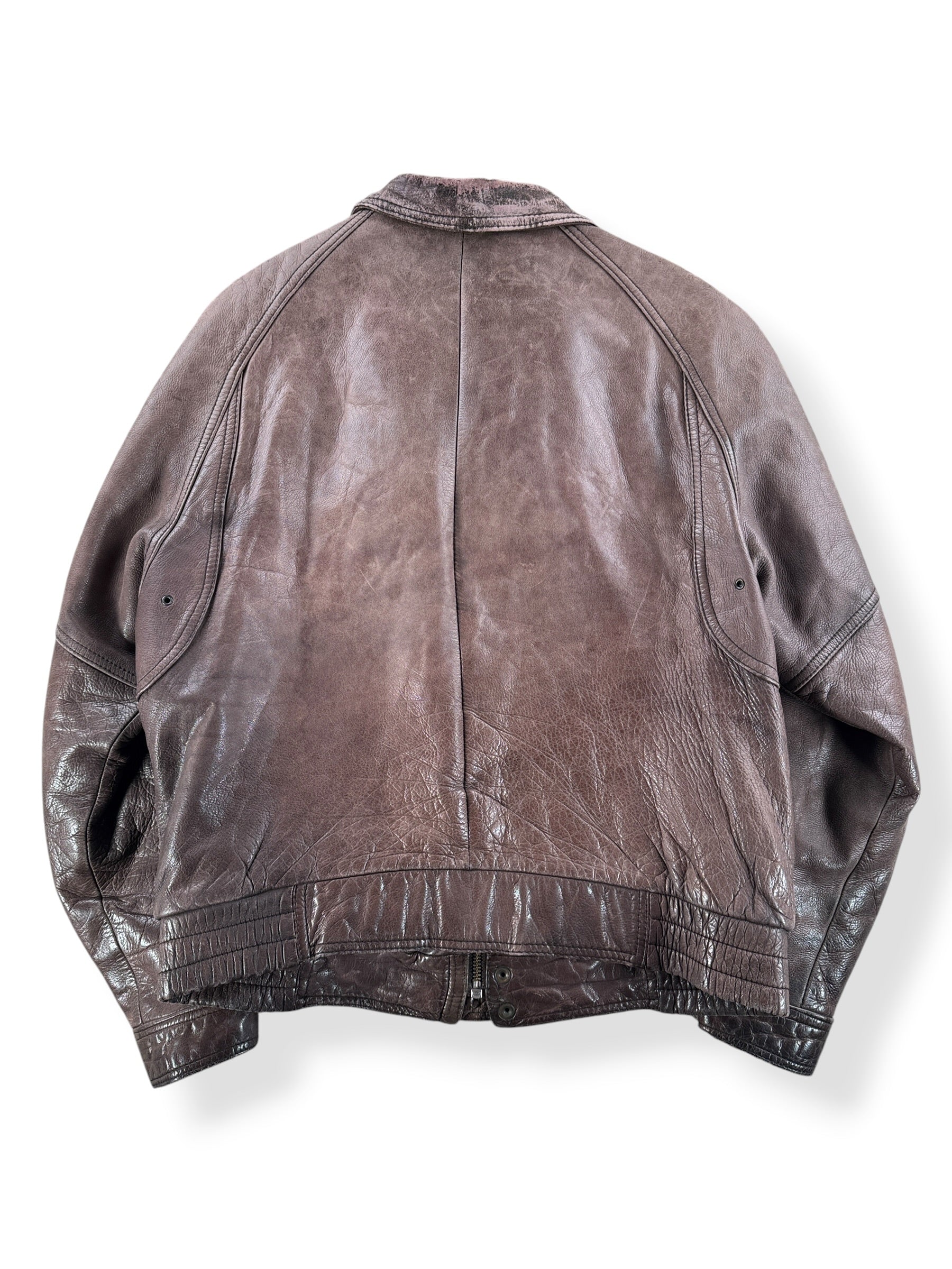 Back of Vintage Elliot Kastle 1983 Leather Jacket SZ 40