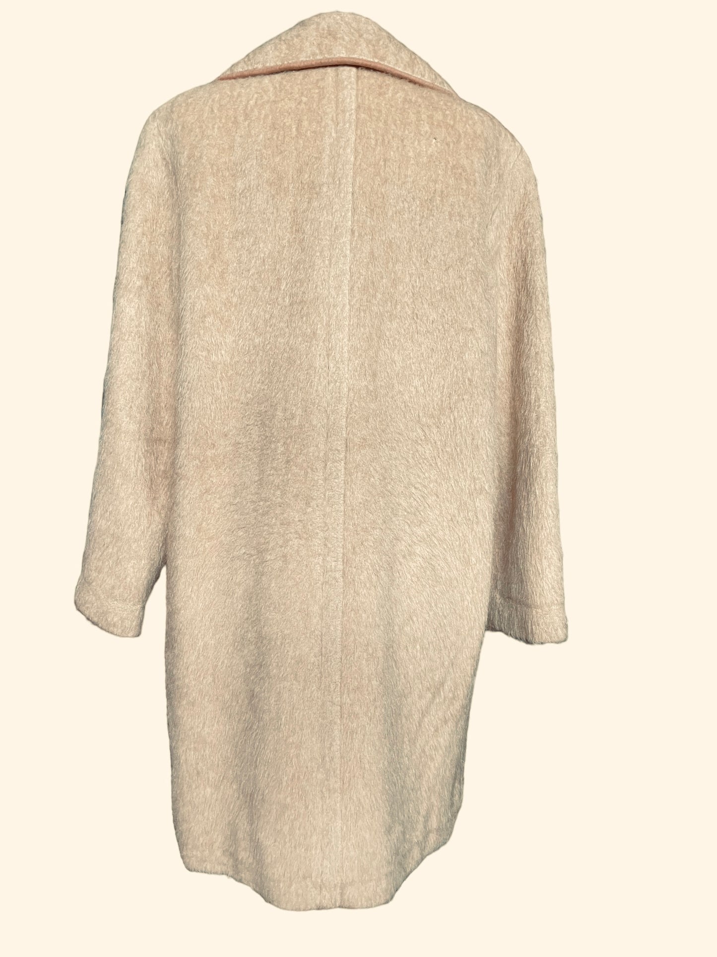 Full back view of Vintage 1940s J.H.S Camel Wool Mohair Coat | Seattle True Vintage | Barn Owl Vintage Coats