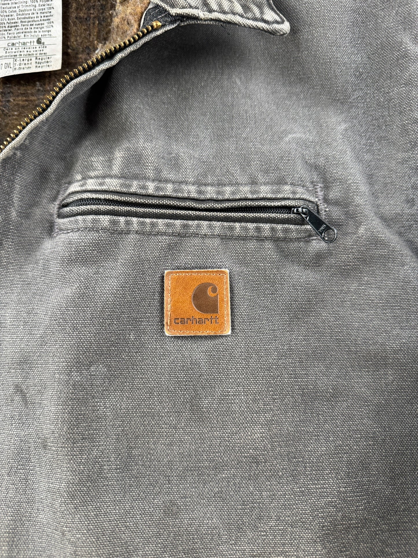 Patch on Carhartt Gravel Detroit Jacket SZ XL