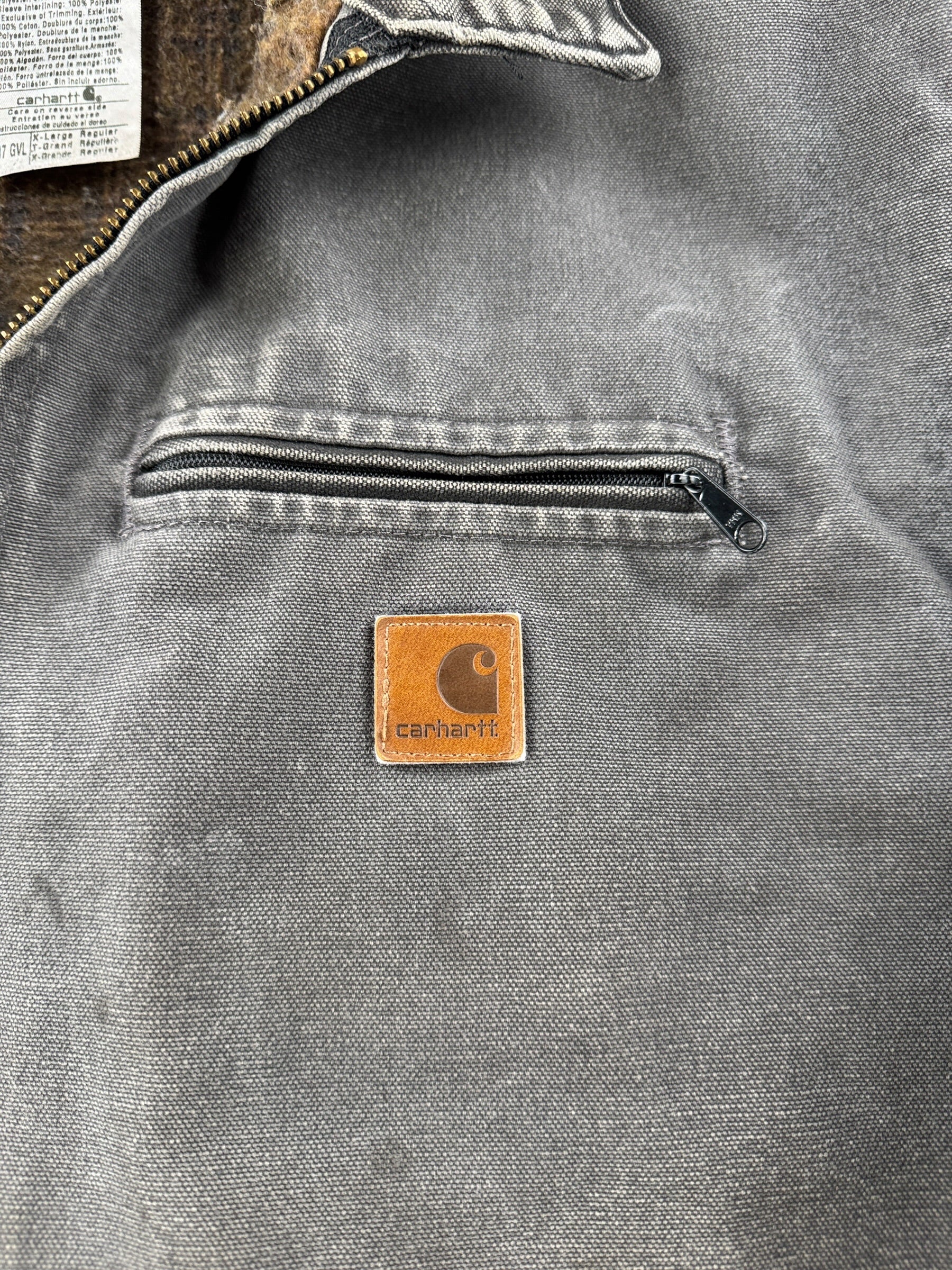 Patch on Carhartt Gravel Detroit Jacket SZ XL