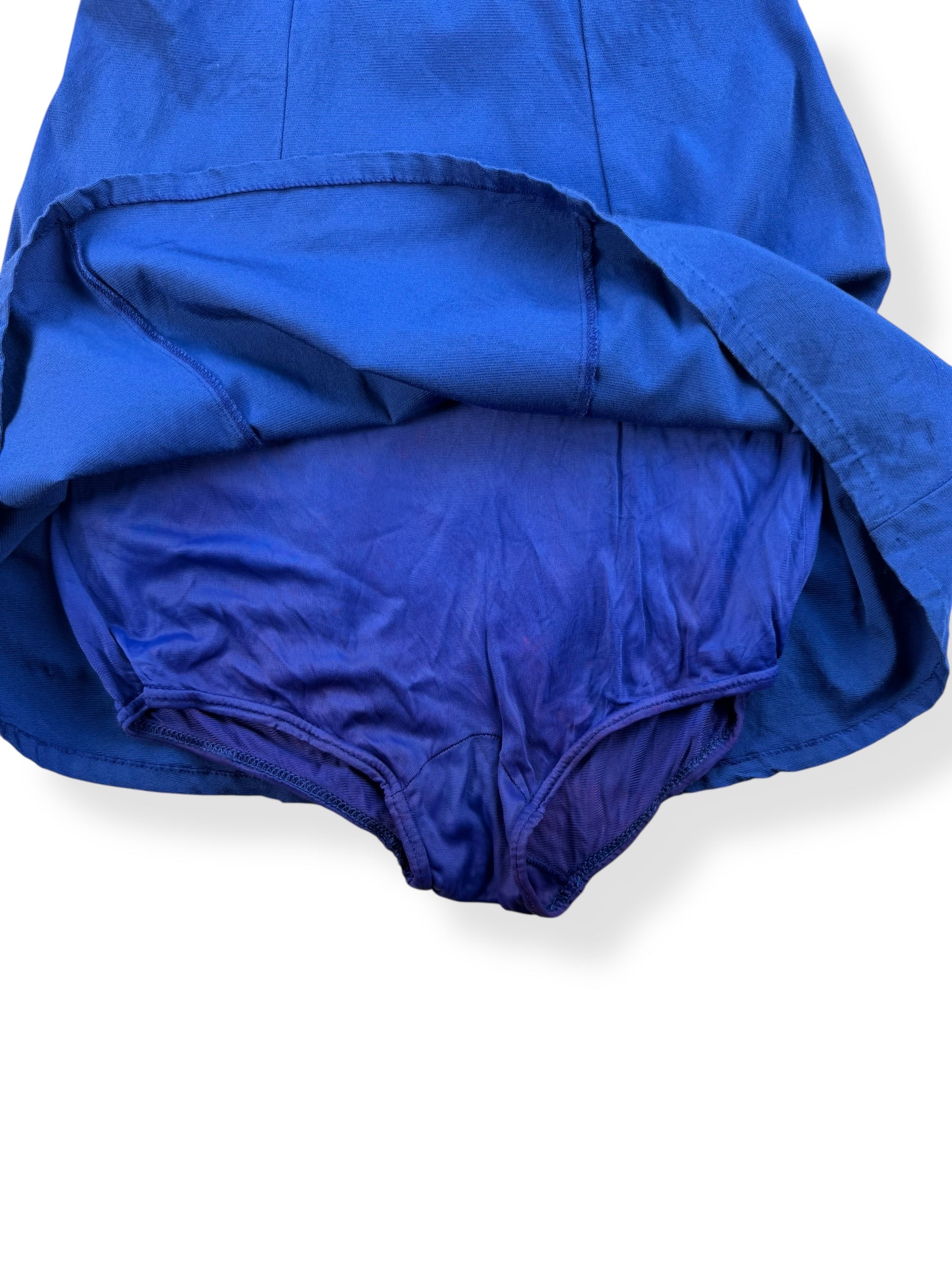 Under skirt of 1960s Navy Blue Kerrybrook Bathing Suit M-L