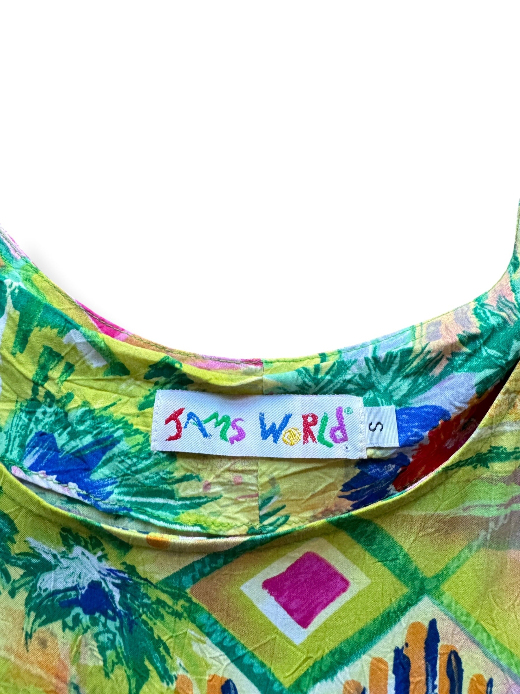Tag on Vintage Jams World Tiered Mini Dress SZ S