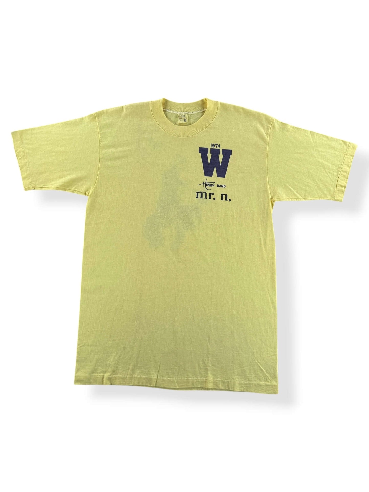 Front of Vintage 1974 Huskies Band Tee SZ XL (Fits M/L)