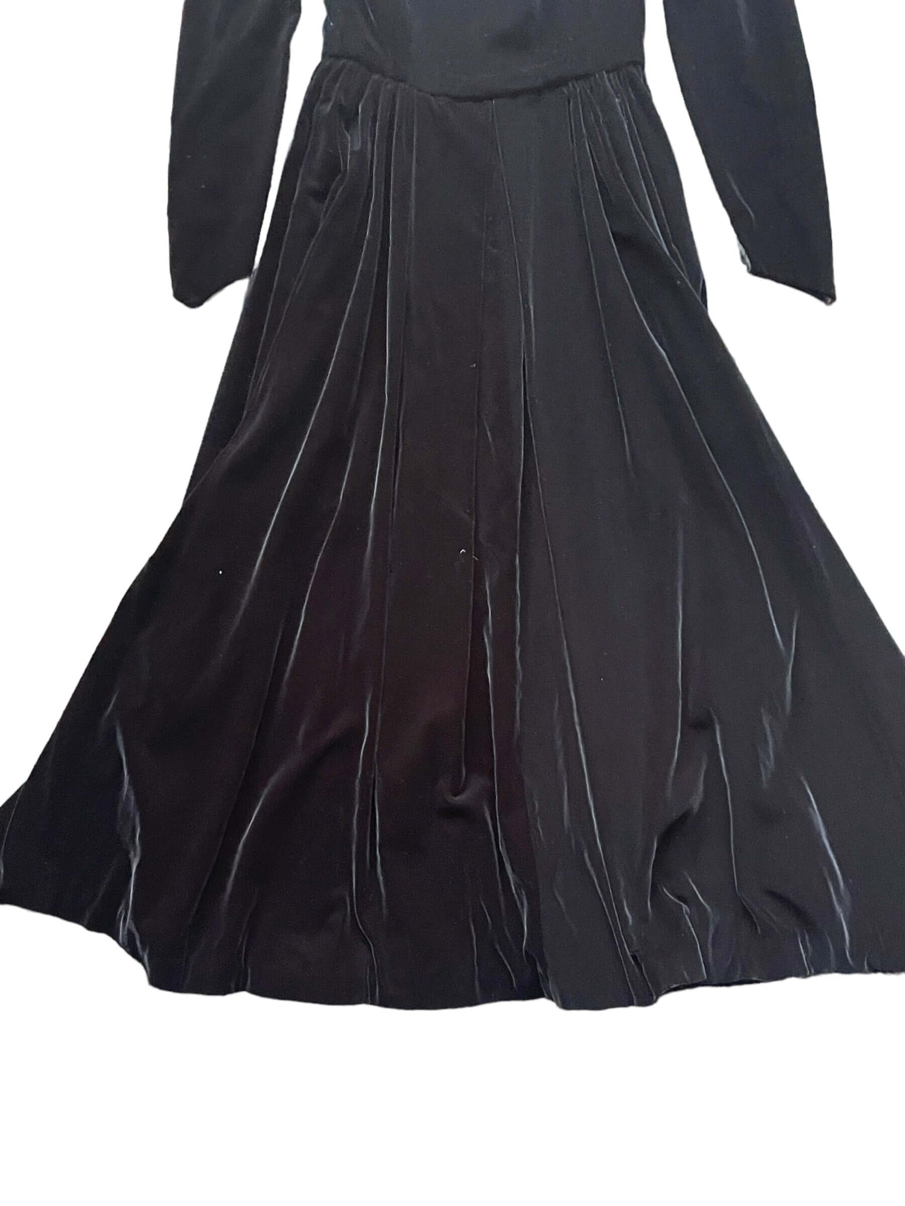 Vintage 1970s Black Velvet Dress The Barn Owl Vintage Goods Vintage 1970s Black Velvet Dress The Barn Owl Vintage Goods