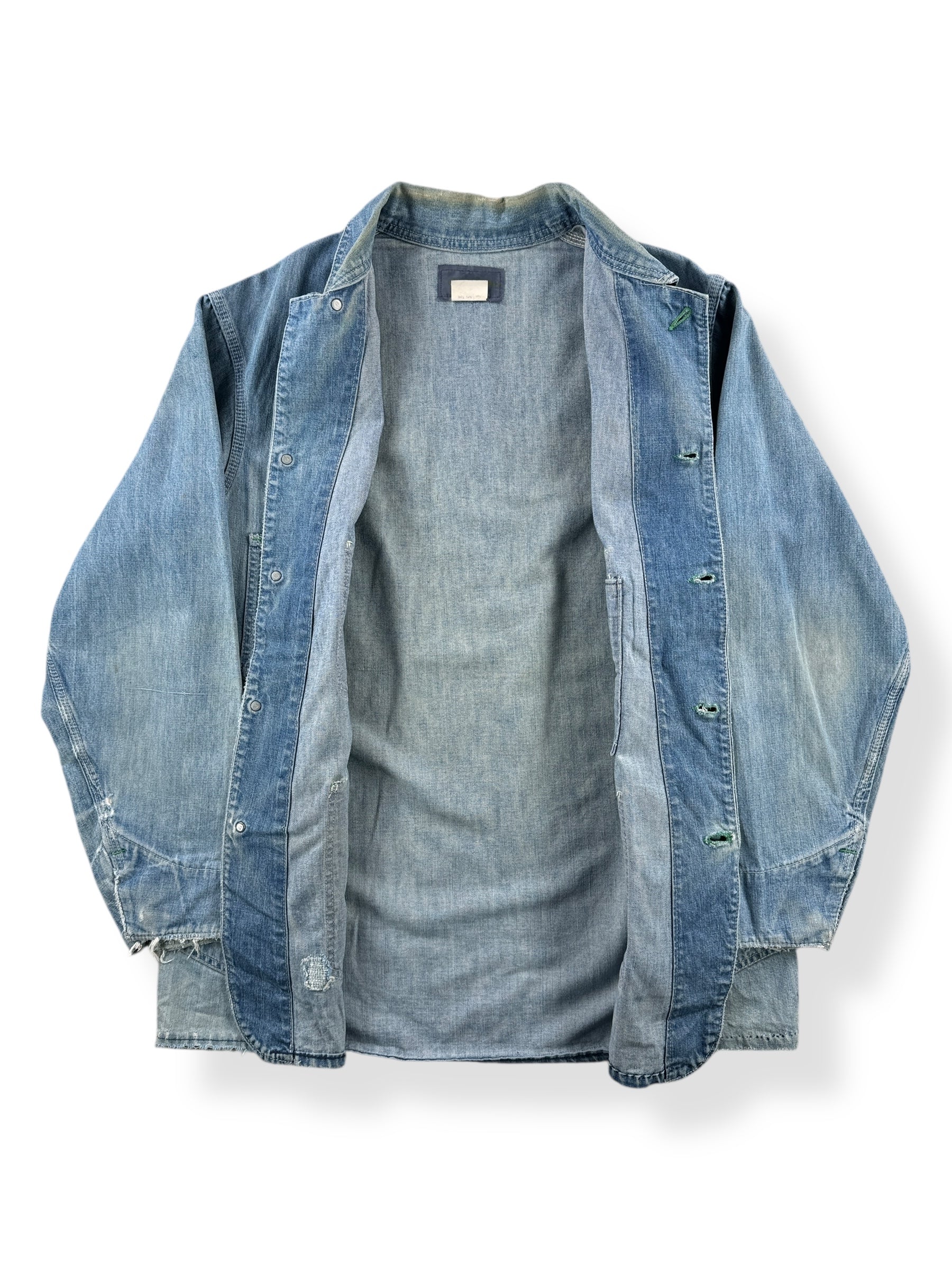 Inside of Vintage Osh Kosh Denim Chore Coat SZ 42