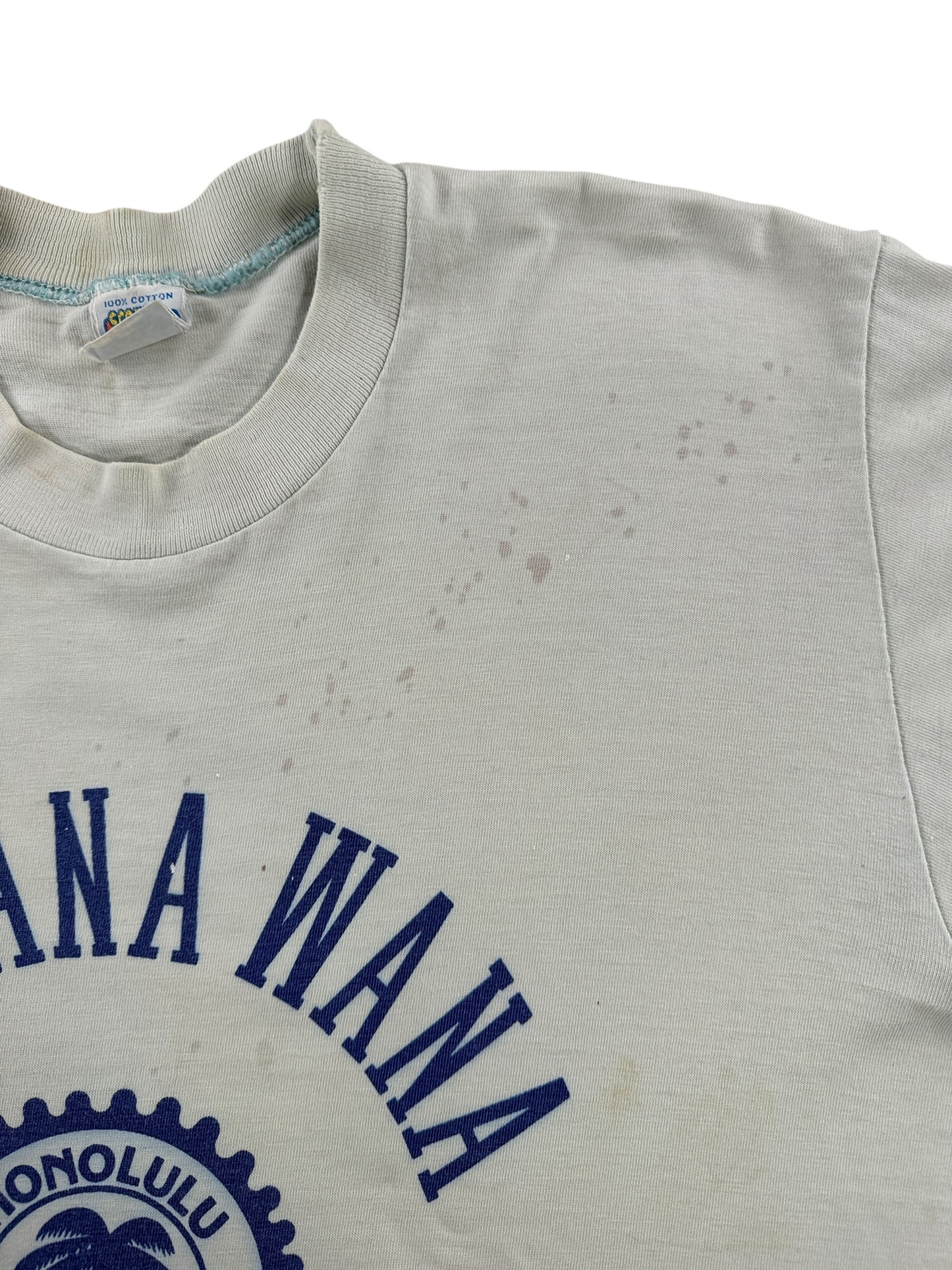 Stain on Vintage Honolulu Hawaii Tee SZ L (Fits M)