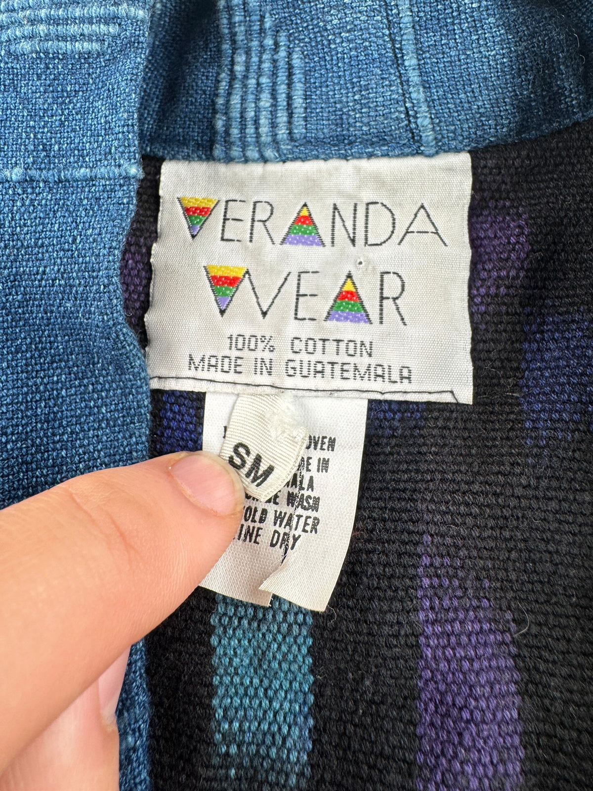 Tags on Vintage Guatemalan Embroidered Jacket SZ S