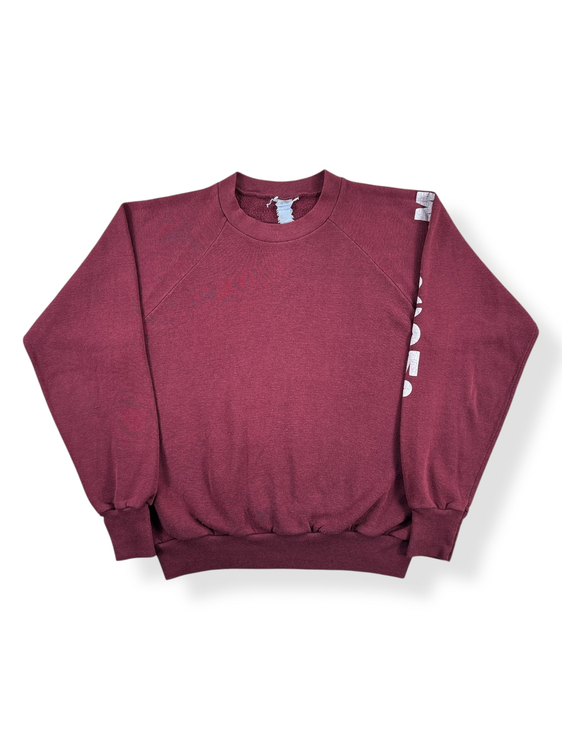 Front of Vintage Masscomp Burgundy Crewneck SZ M