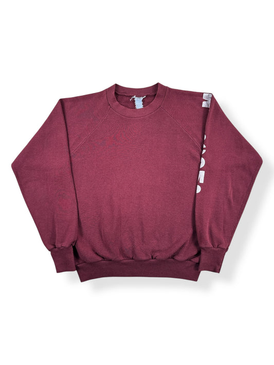 Front of Vintage Masscomp Burgundy Crewneck SZ M