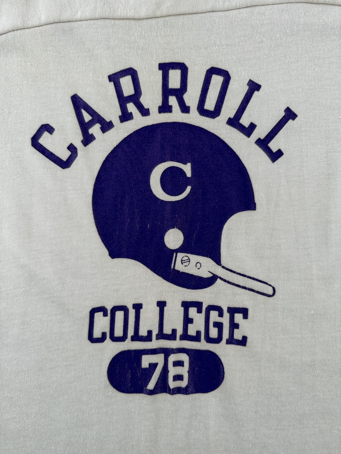 Graphic of Vintage Champion Durene Carrol College Jersey SZ M