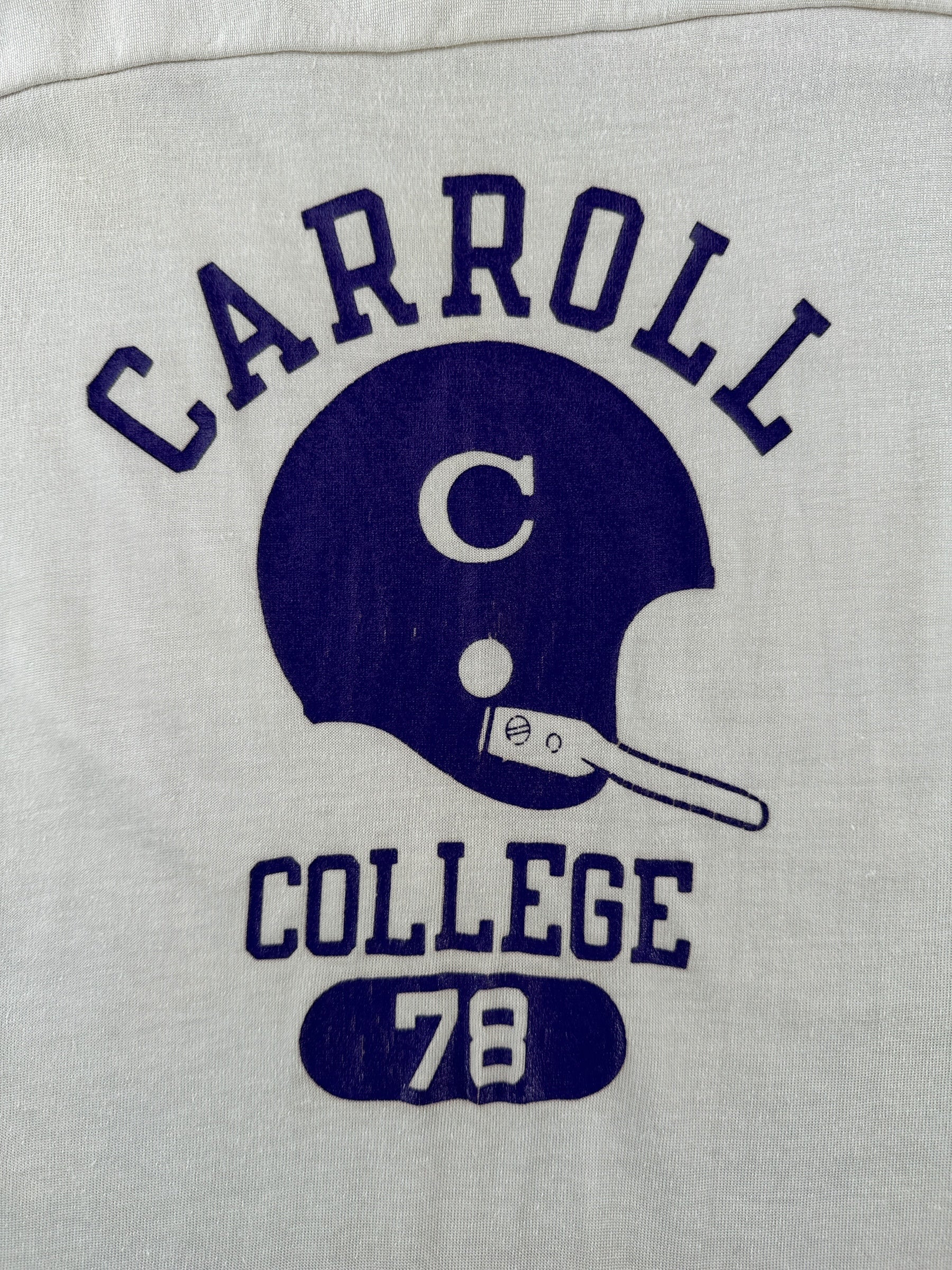 Graphic of Vintage Champion Durene Carrol College Jersey SZ M