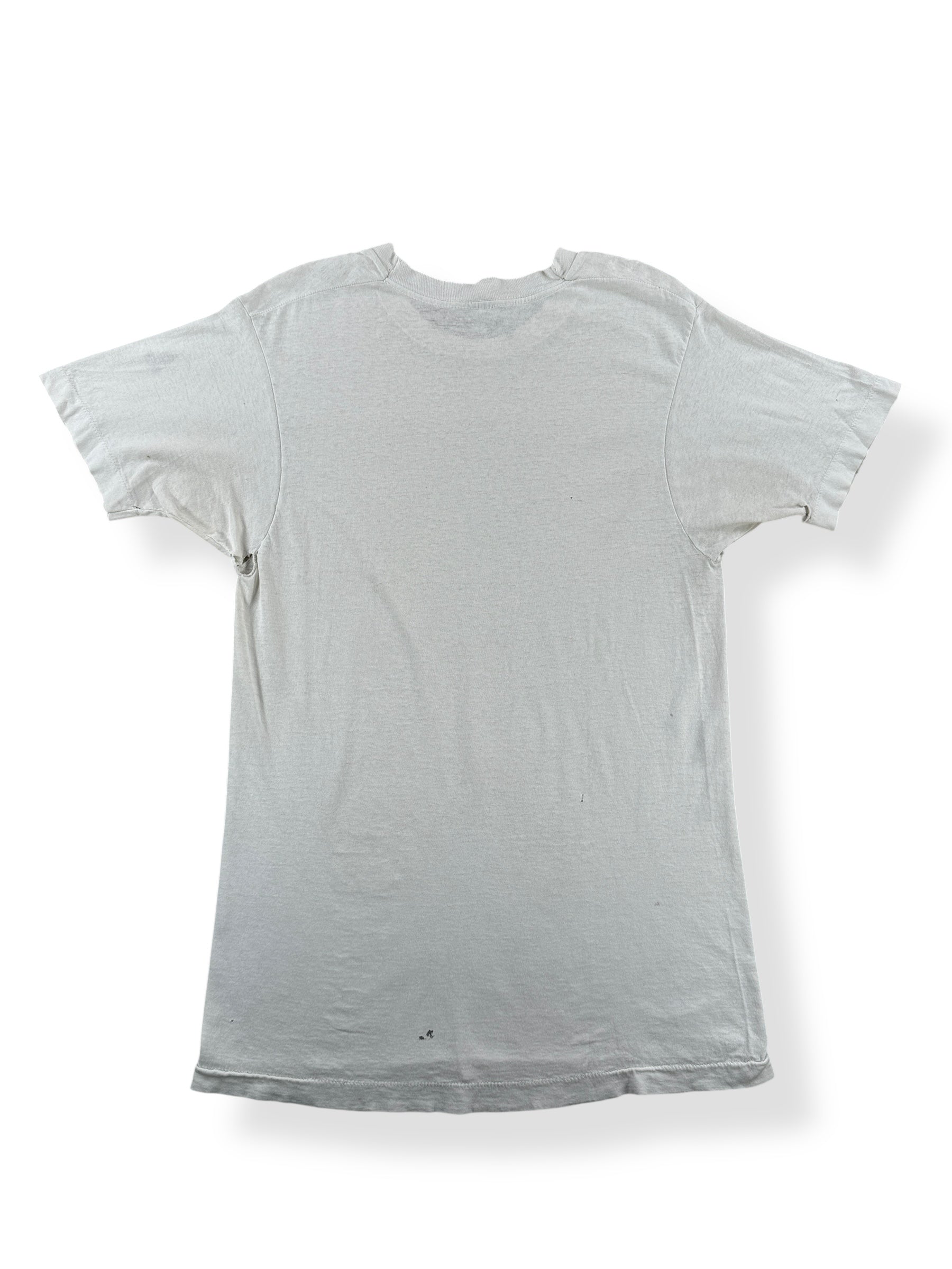 Back of Vintage White Blank Tee SZ M AS IS