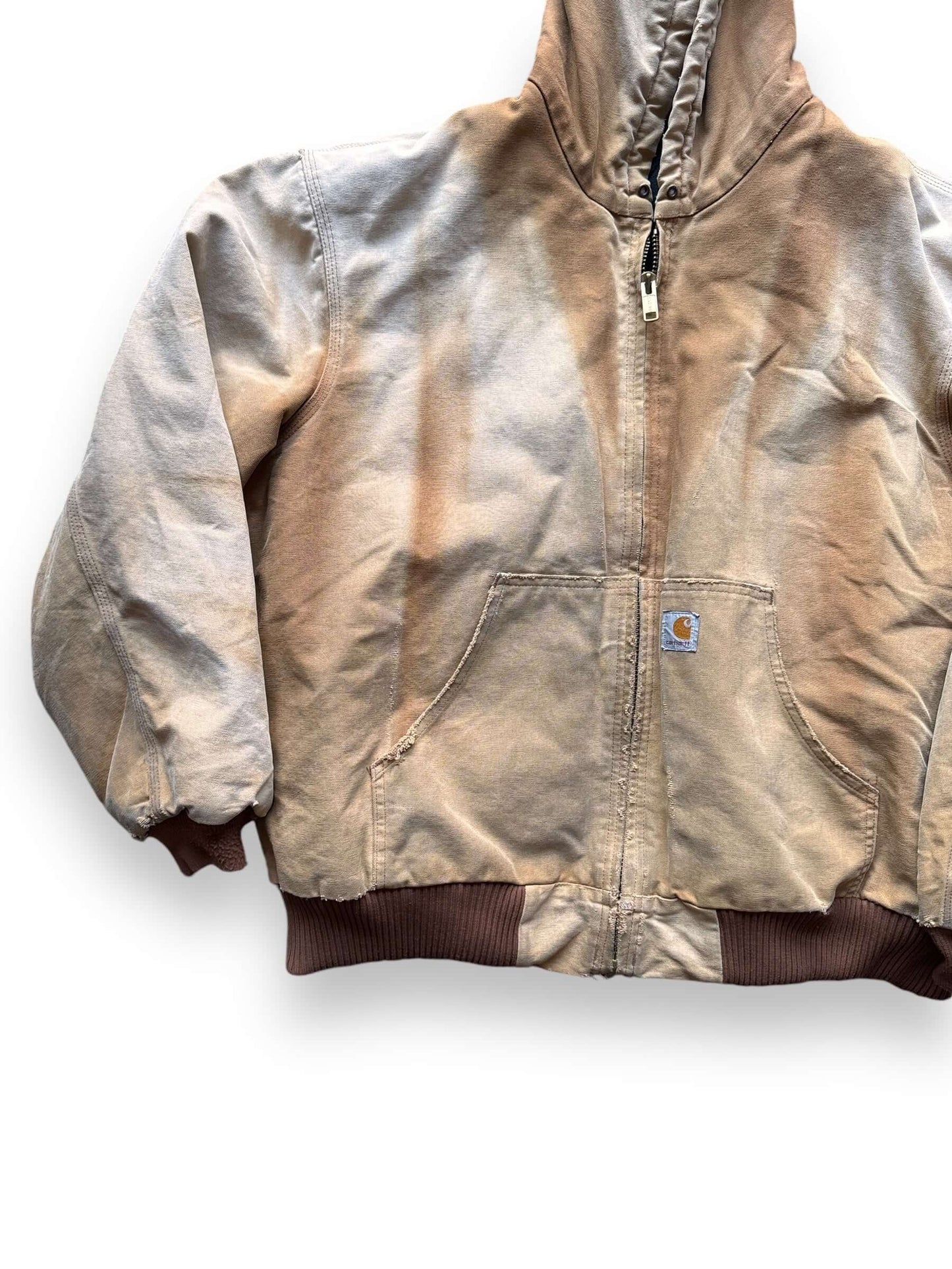 Front Right View of Vintage Carhartt Faded Jacked SZ XXL