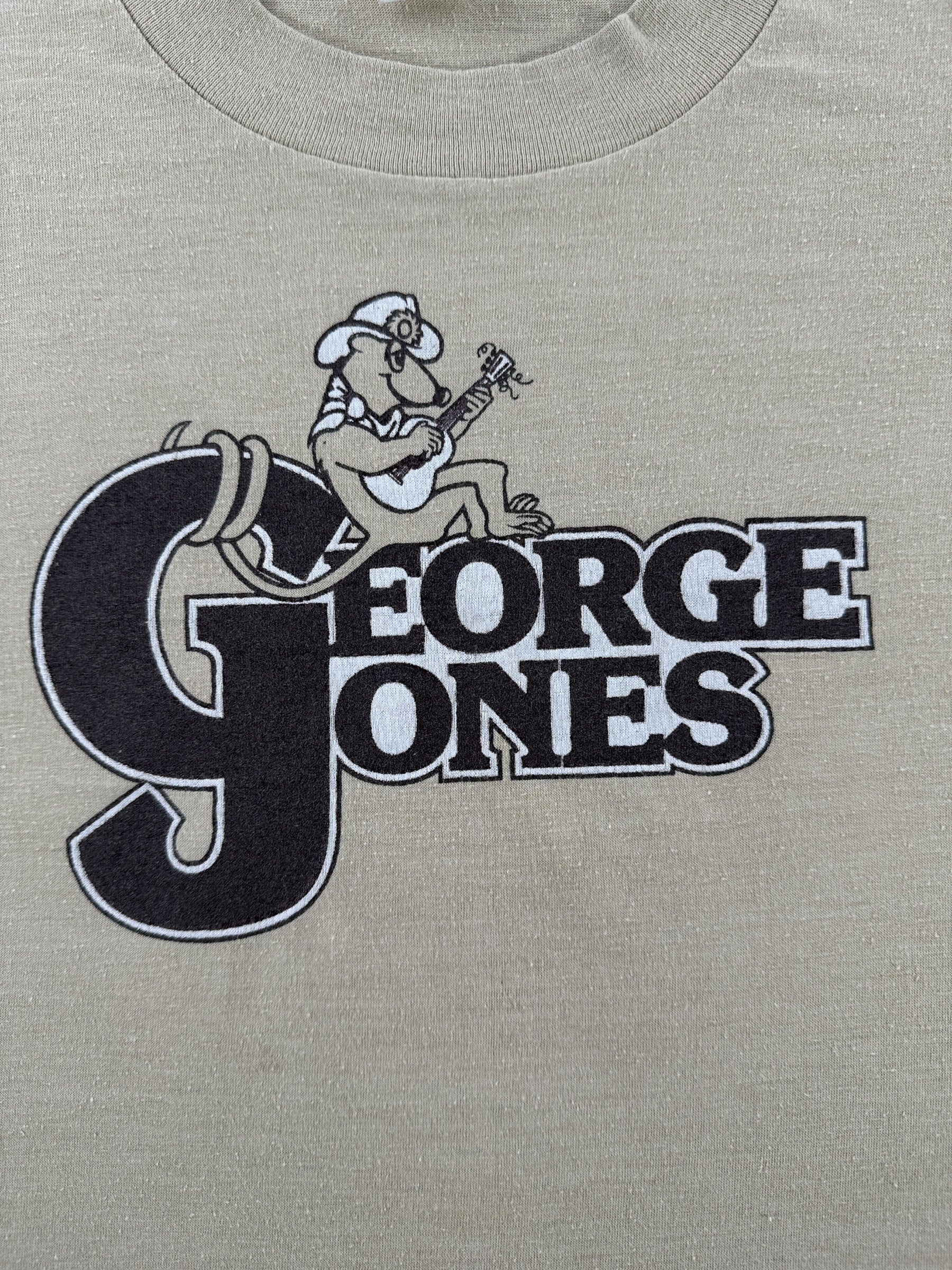 Front Graphic of Vintage George No Show Jones Tee SZ M