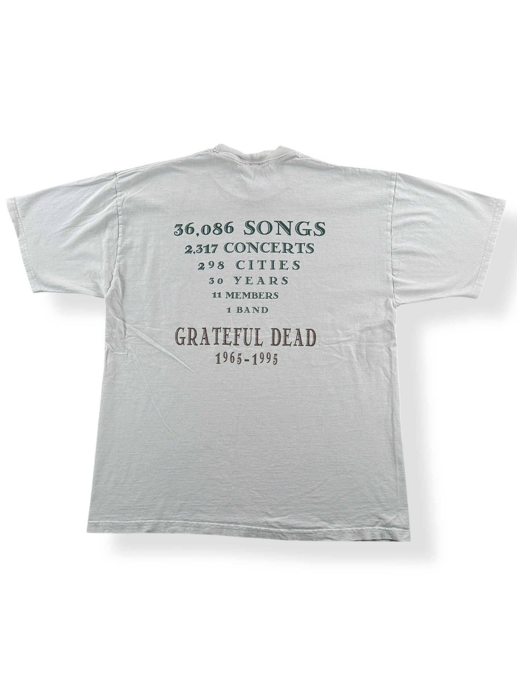 Back of Vintage 1995 Grateful Dead Tee SZ XL