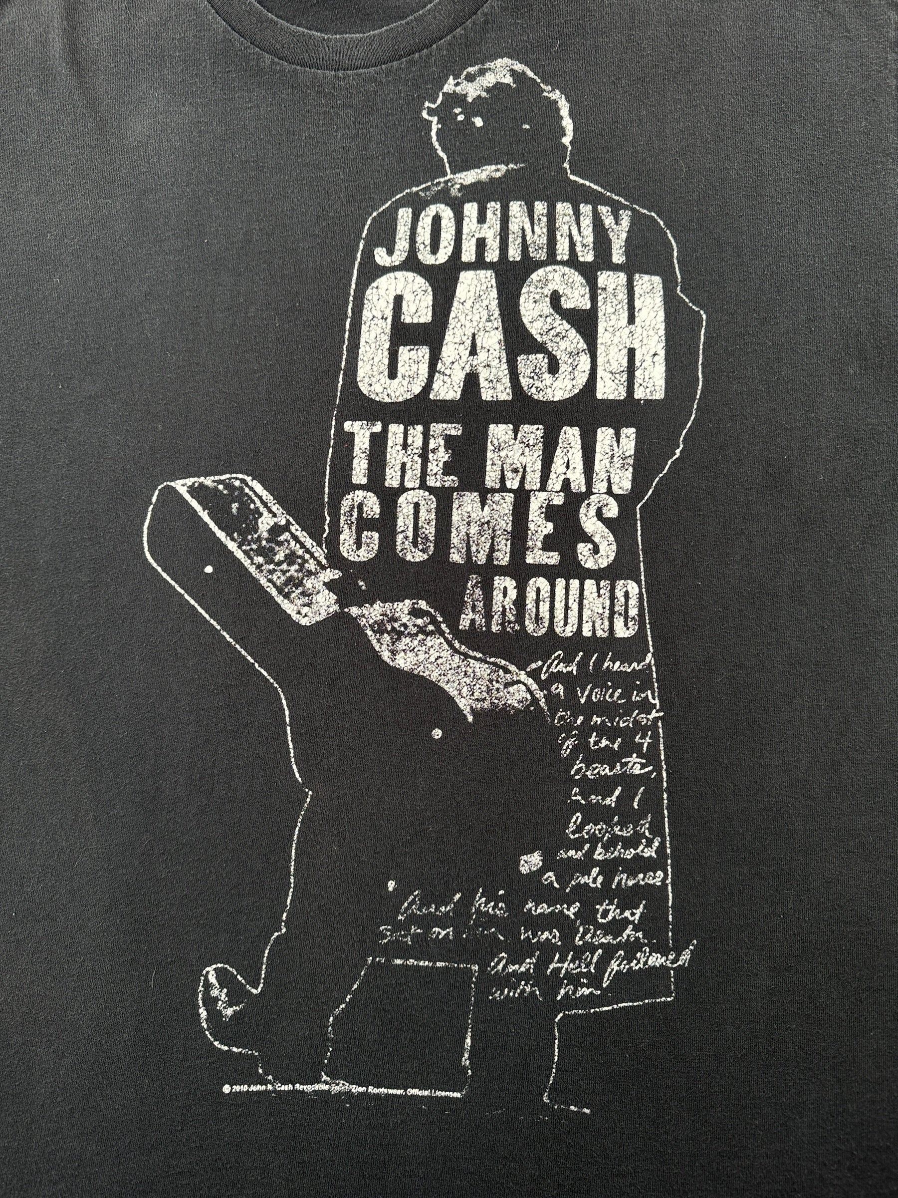 Graphic of 2010 Johnny Cash Tee SZ XL