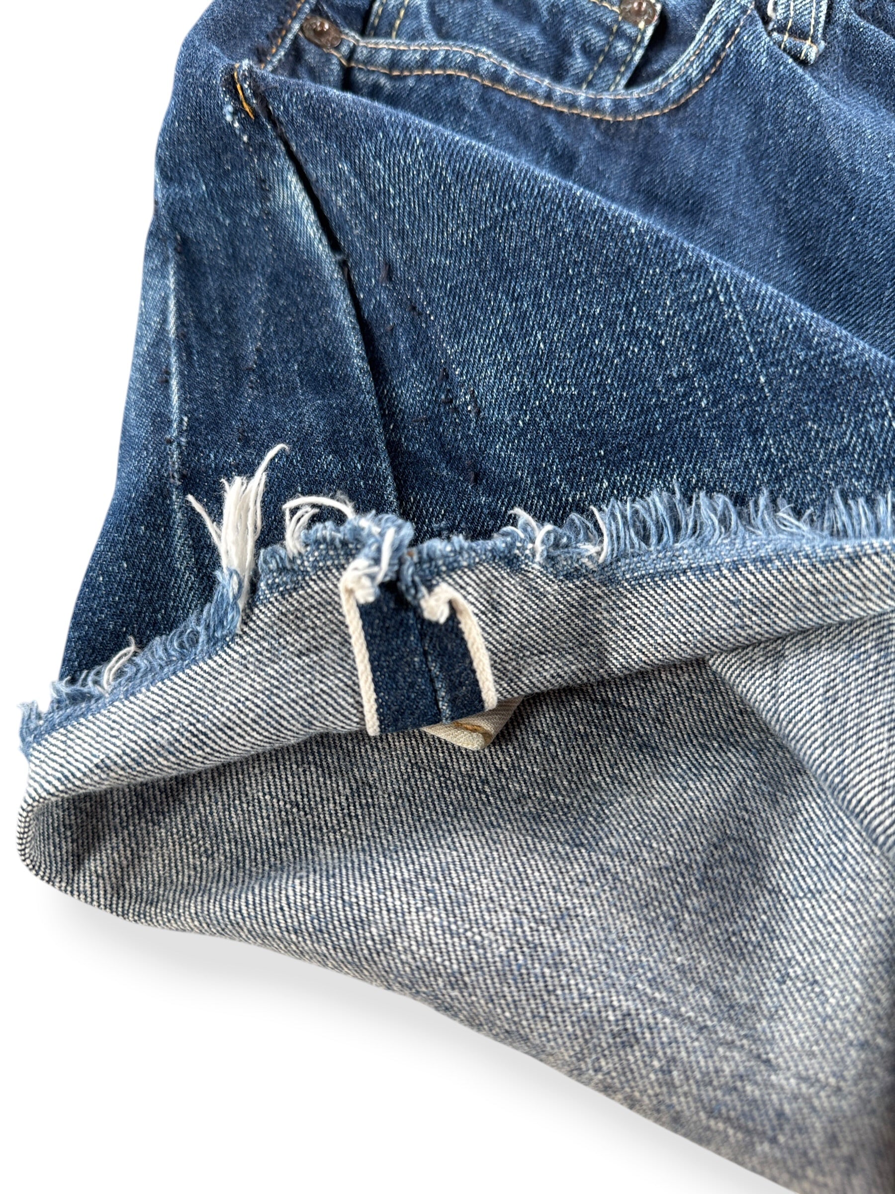 Selvedge ID on Vintage 60s Levi's 501 Cut Off Shorts W26