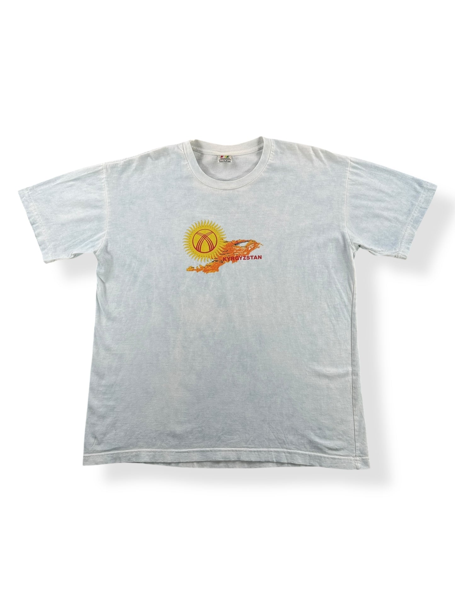 Front of Vintage Kyrgyzstan Tee SZ XL