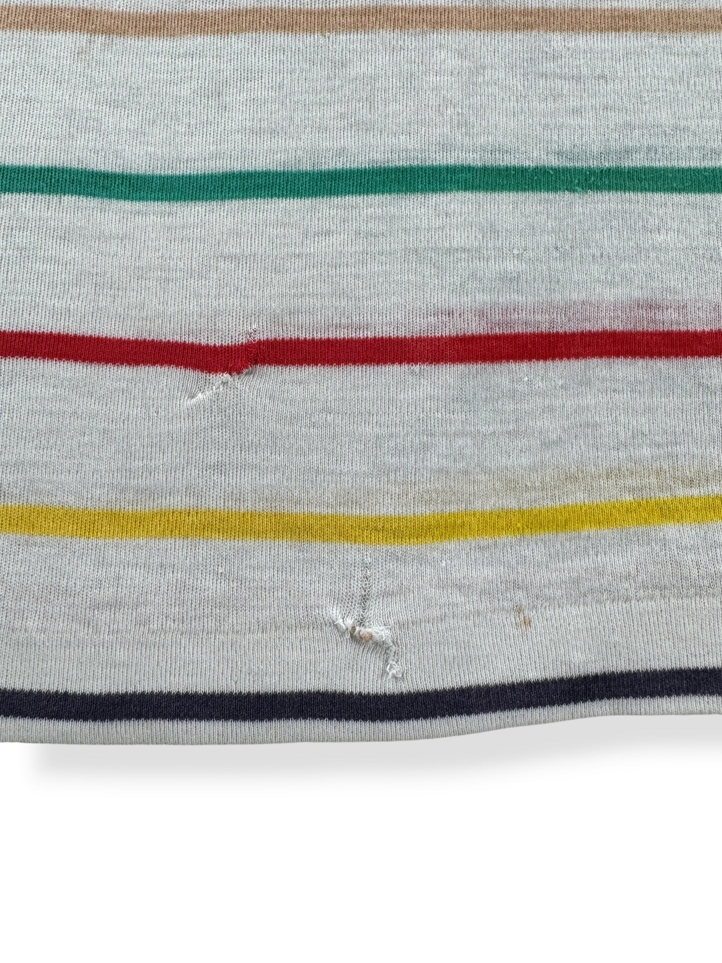 Repair on Vintage Striped Knit Tank Top SZ L - AS IS