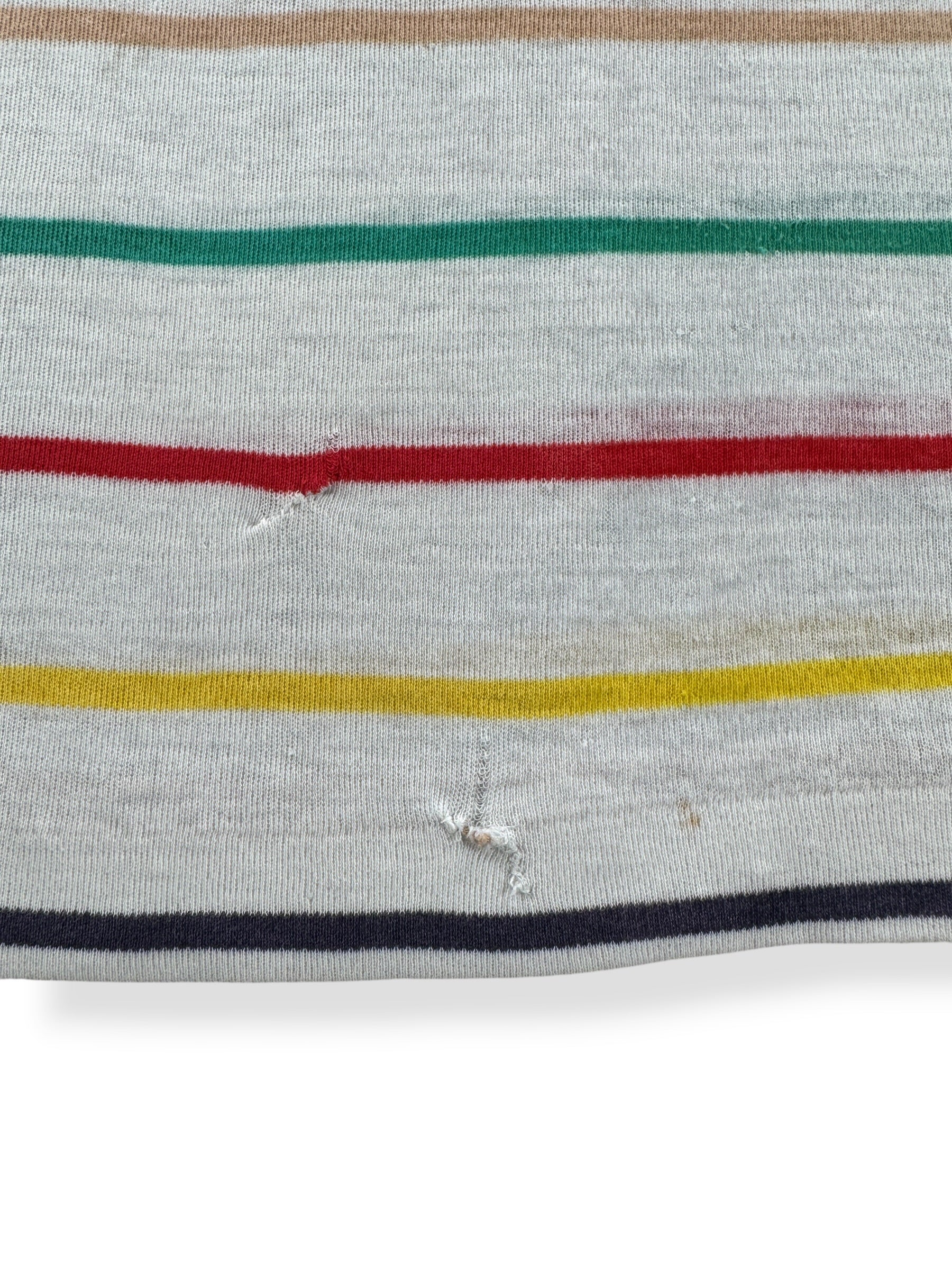 Repair on Vintage Striped Knit Tank Top SZ L - AS IS