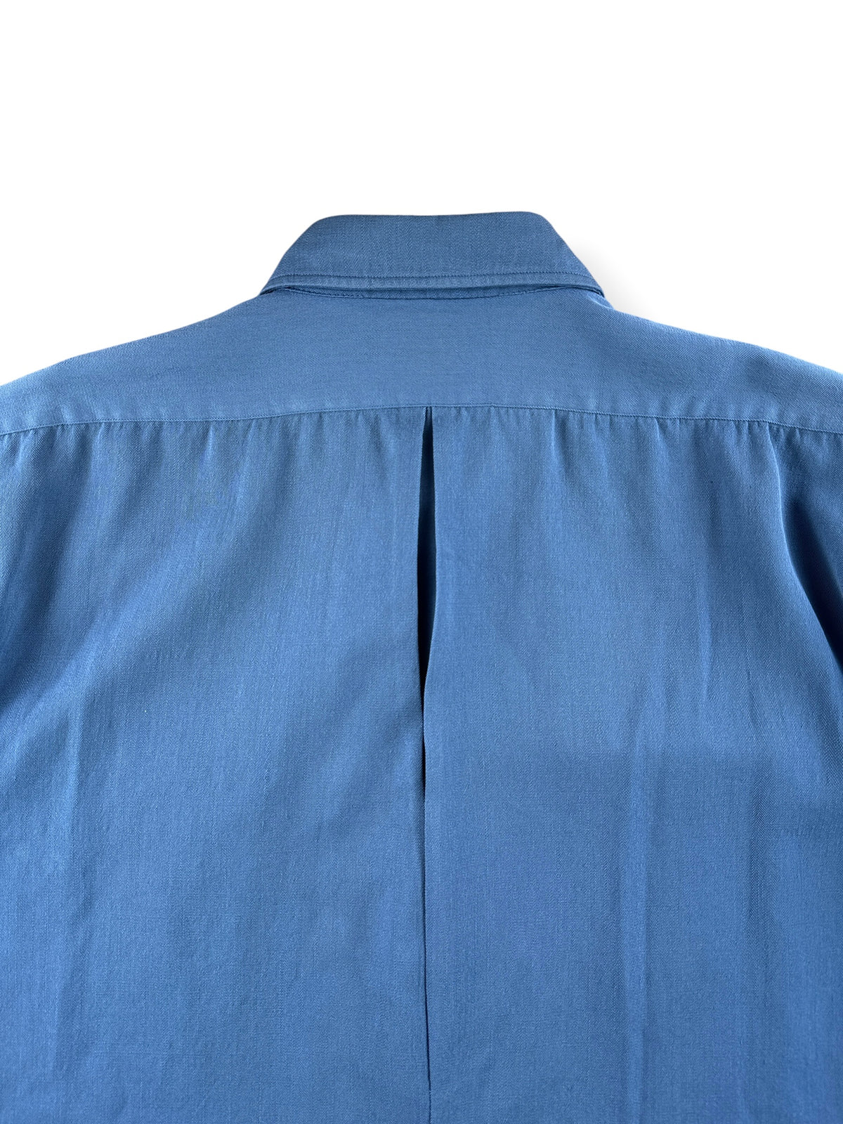 Back pleat of Vintage 40s Era Levis DeLuxe Lorraine Worsted Wool Pearl Snap SZ XL