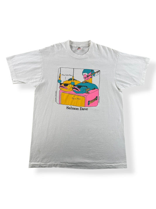 Front of Vintage Salmon Dave Sam and Dave Parody Fish Tee SZ XL (Fits L)