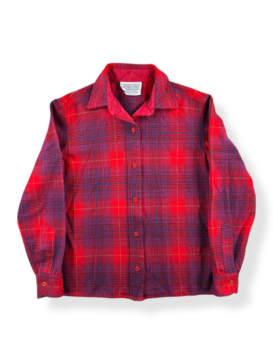 Front of Vintage Red Pendleton Flannel SZ S