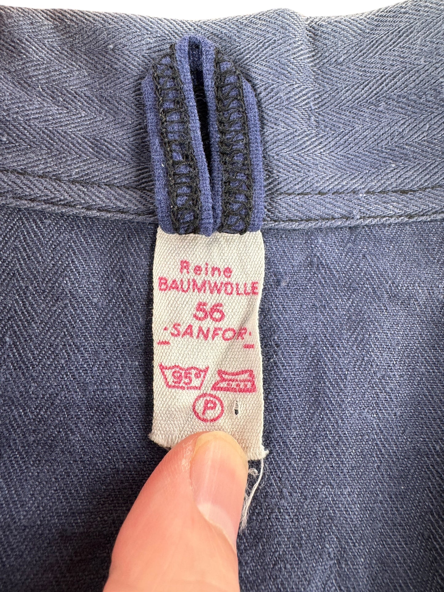 Tag on Vintage Reine HBT French Chore Coat SZ XL